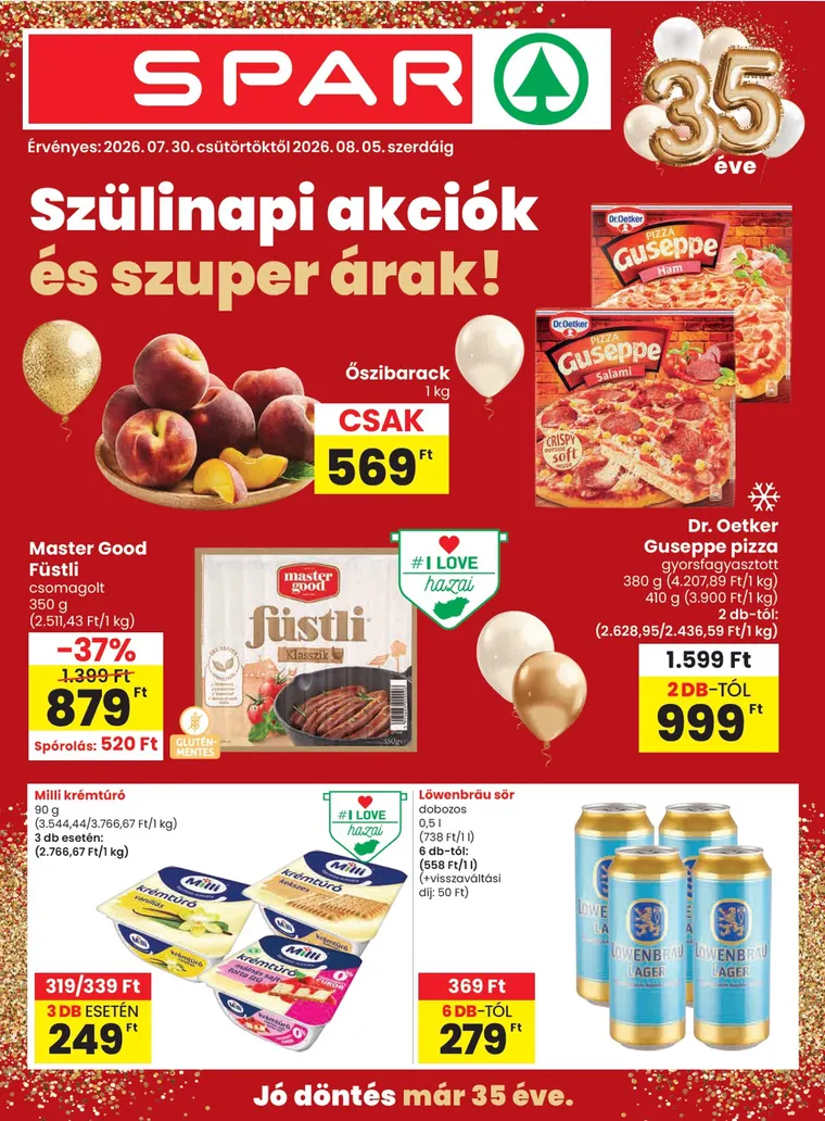 Katalógus SPAR július 30.-tól augusztus 8.-ig 2026. - Oldal 1
