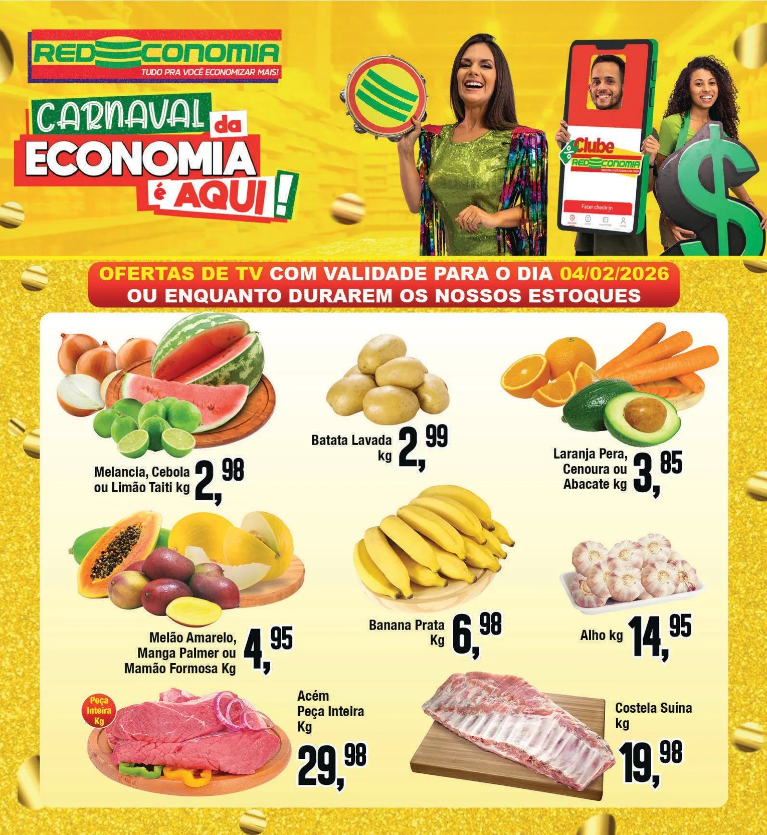 Encarte de Folhetos Redeconomia  4 de fevereiro até 5 de fevereiro 2026 - Pagina 