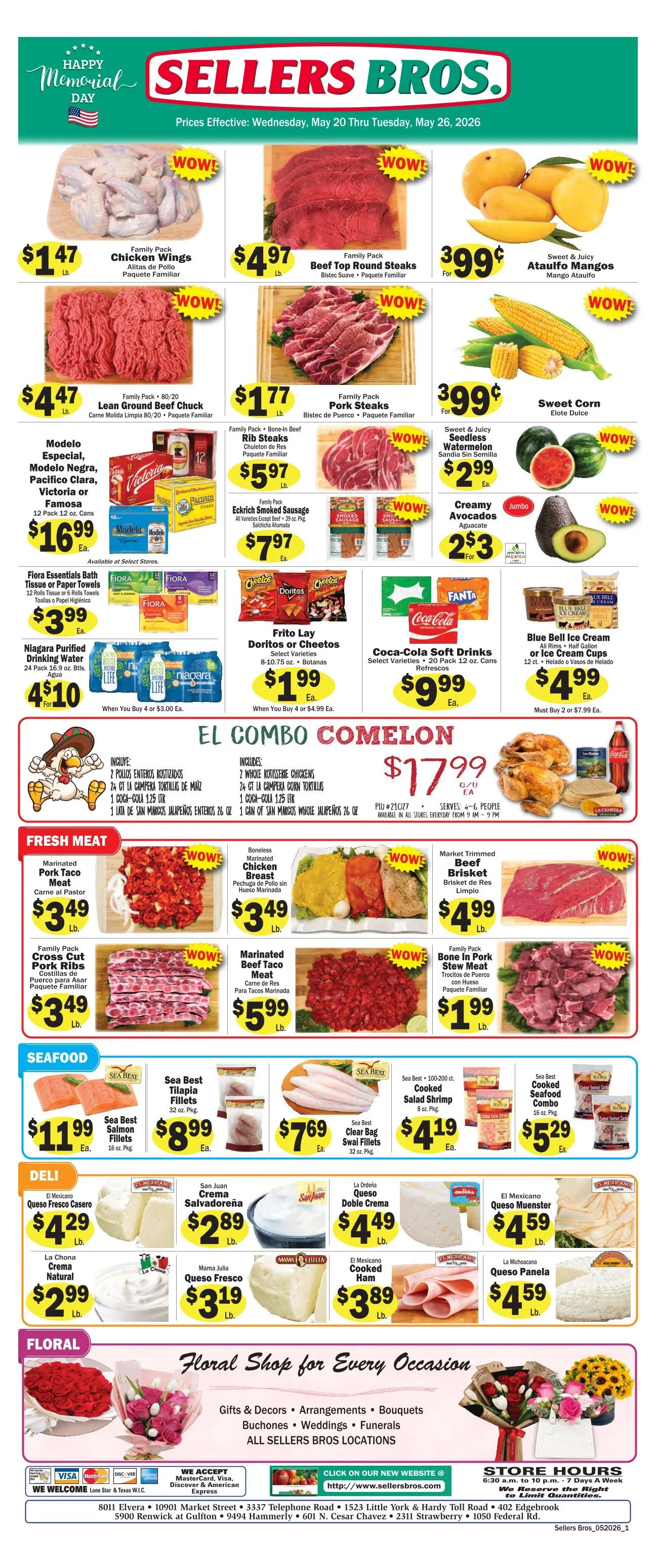 Weekly ad Sellers Bros Sales from May 20 to May 26 2026 - Page 1
