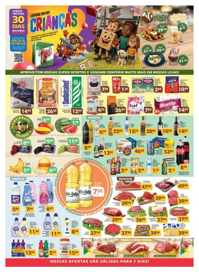 Encarte de Folhetos Supermercados Nori 9 de outubro até 15 de outubro 2025 - Pagina