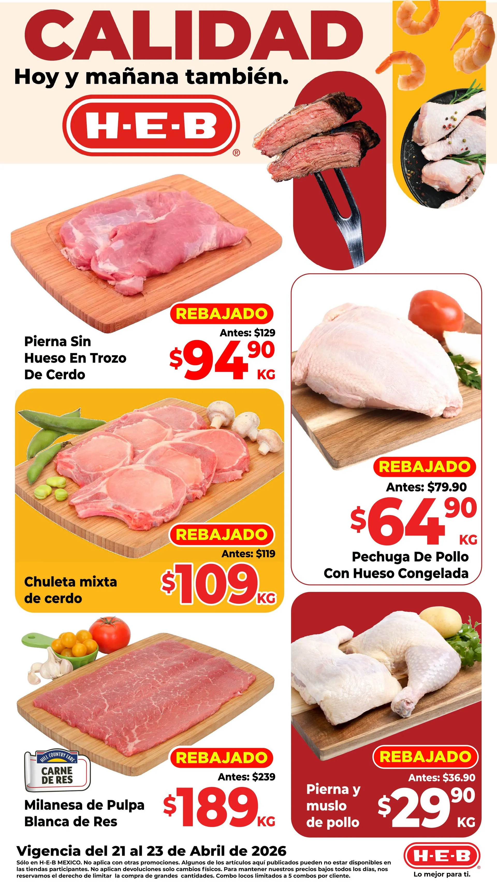 Catálogo de H-E-B Ofertas 21 de abril al 23 de abril 2026 - Pagina 1