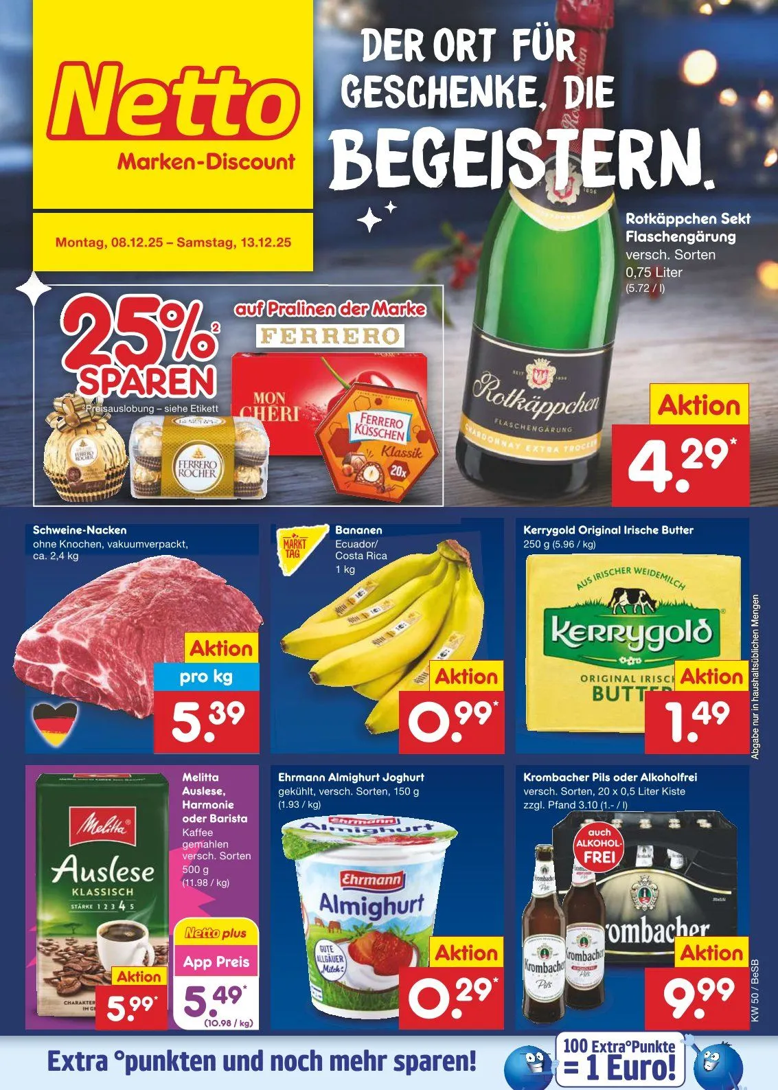 Netto Marken-Discount Angebote von 8. Dezember bis 13. Dezember 2025 - Prospekt seite 1