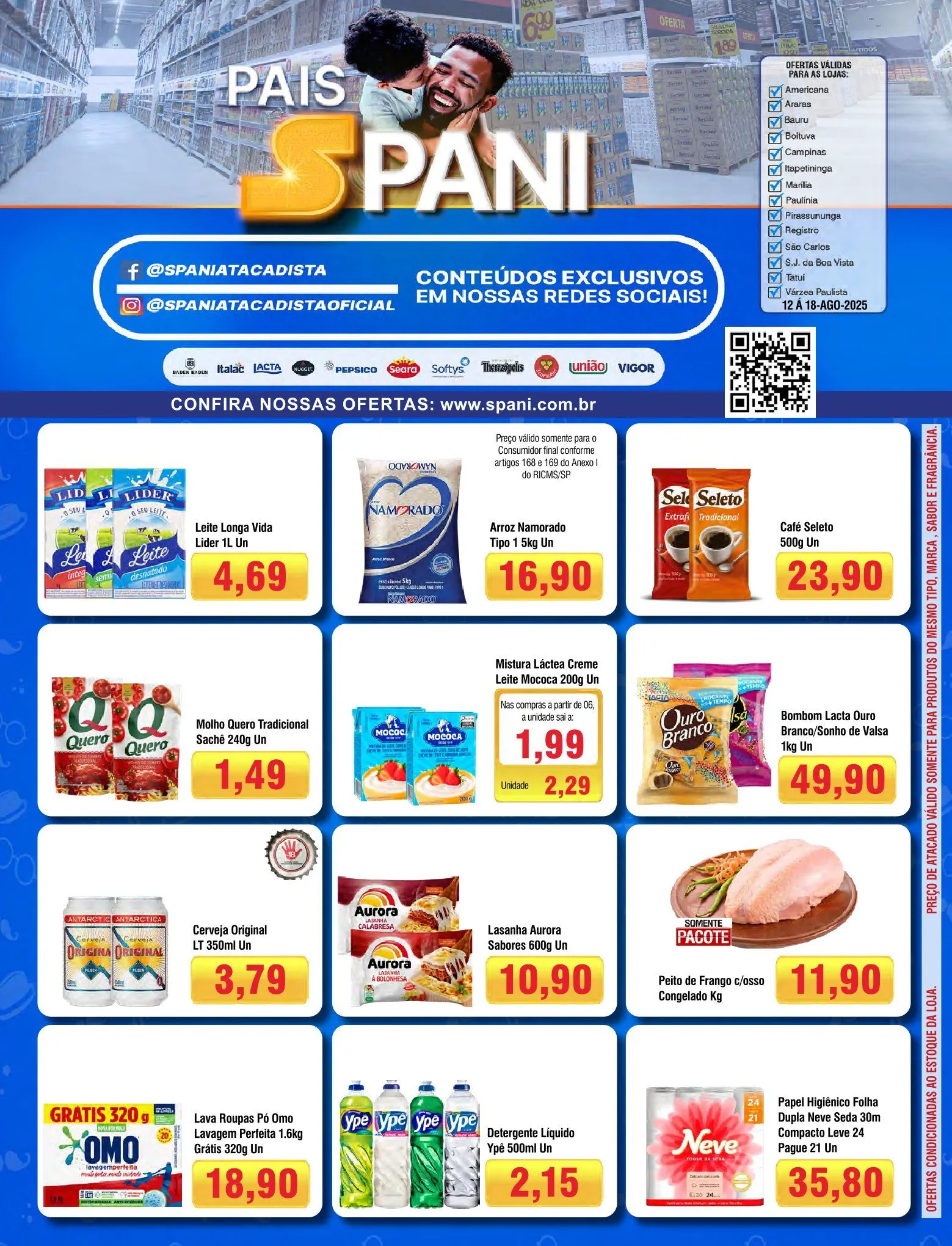 Encarte de Folhetos Spani Atacadista 12 de agosto até 18 de agosto 2025 - Pagina 1