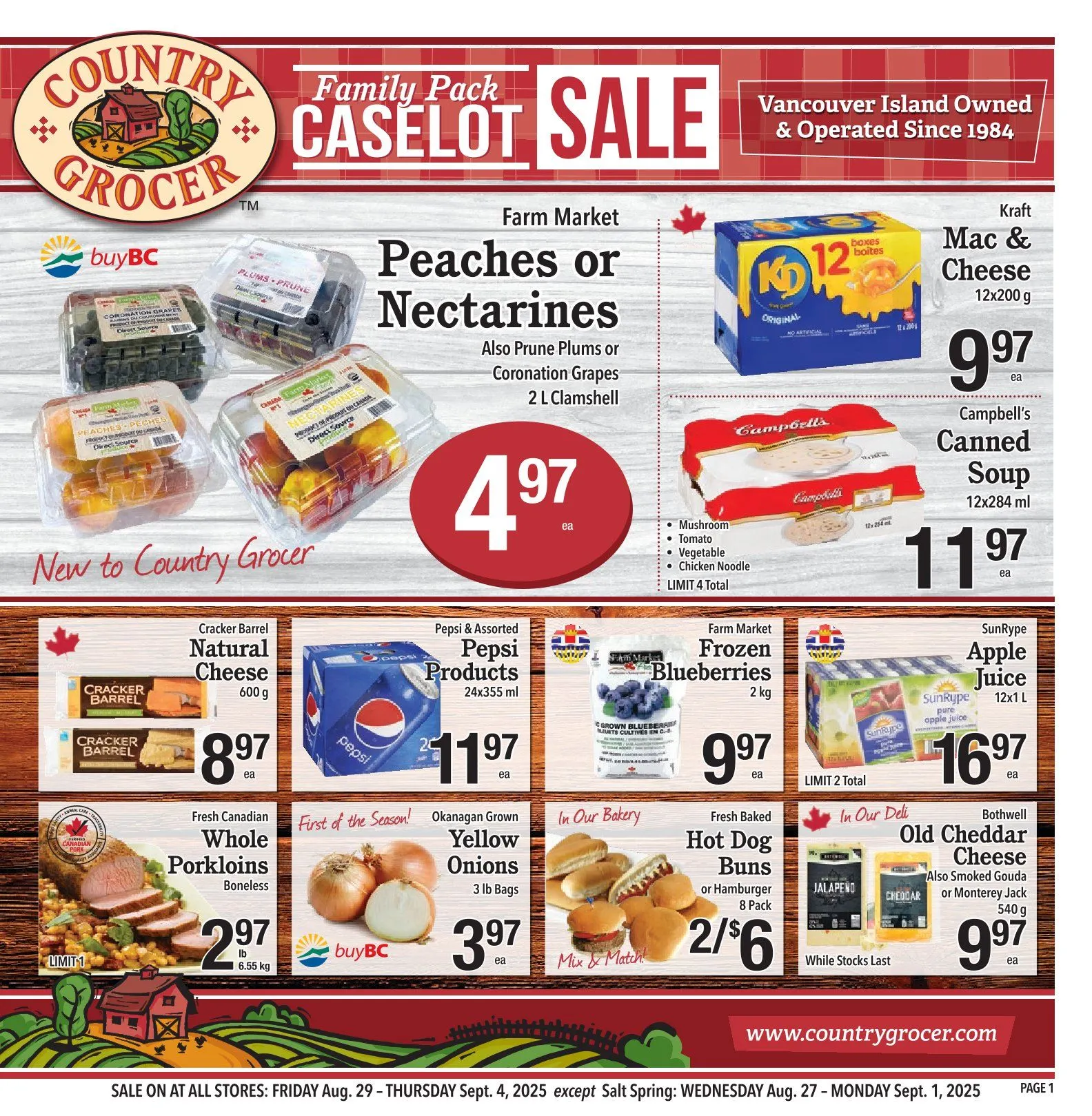 Country Grocer Sales from September 4 to September 10 2025 - flyer page 1