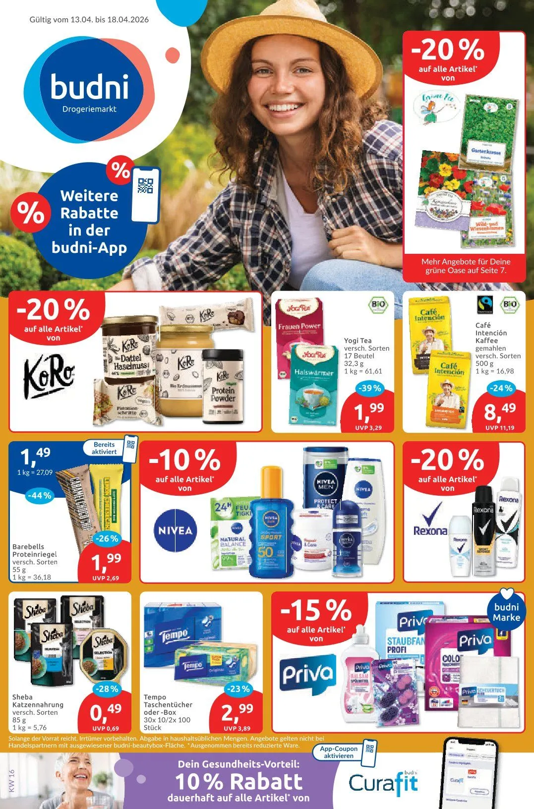  Budni Angebote von 13. April bis 18. April 2026 - Prospekt seite 1