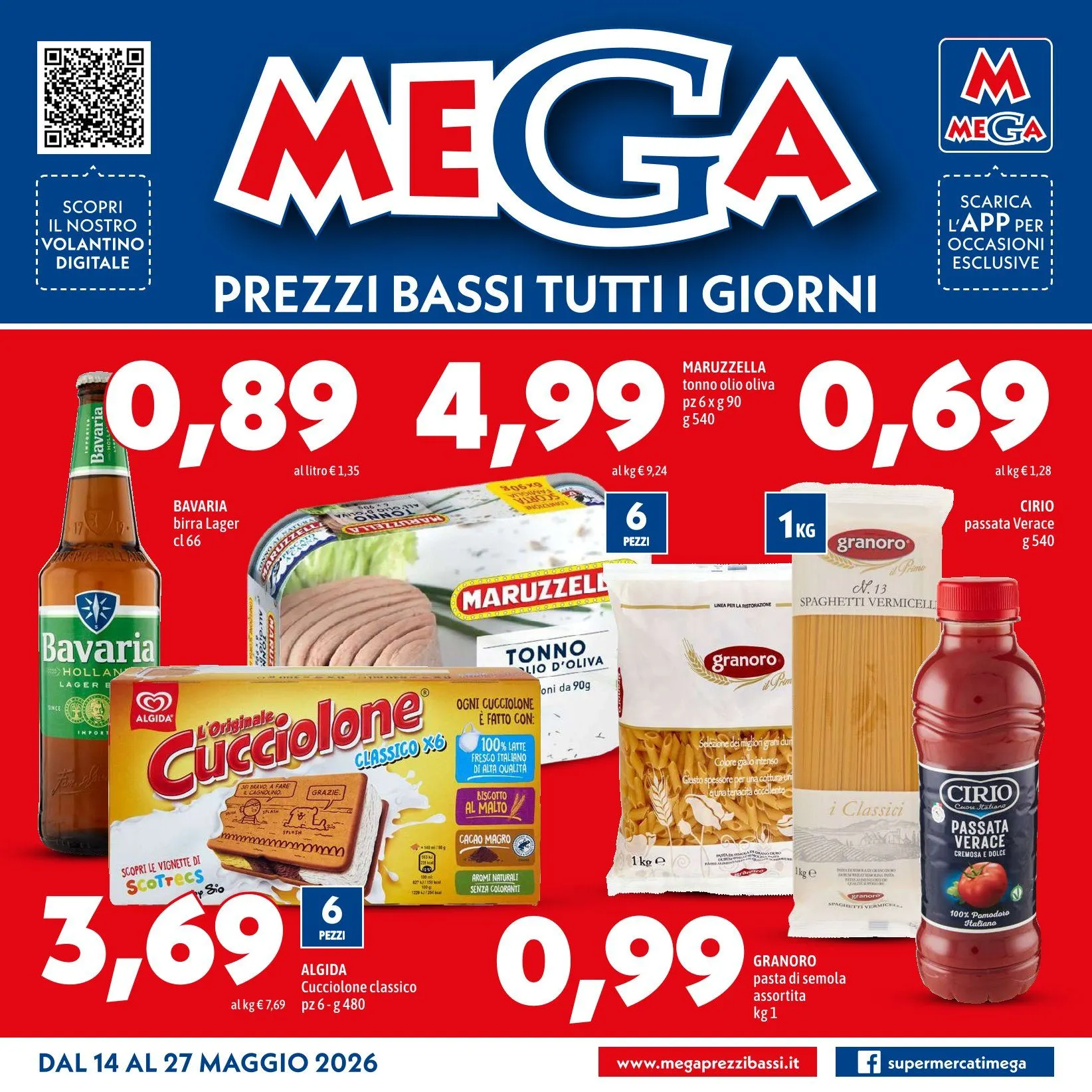  Volantini MEGA da 14 maggio a 27 maggio di 2026 - Pagina del volantino 1