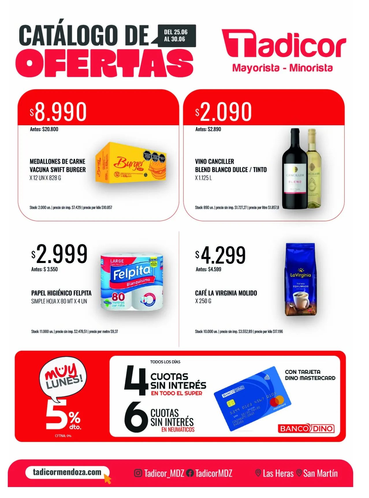 Ofertas de Ofertas Supermercados Tadicor 25 de junio al 30 de junio 2026 - Página 1 del catálogo