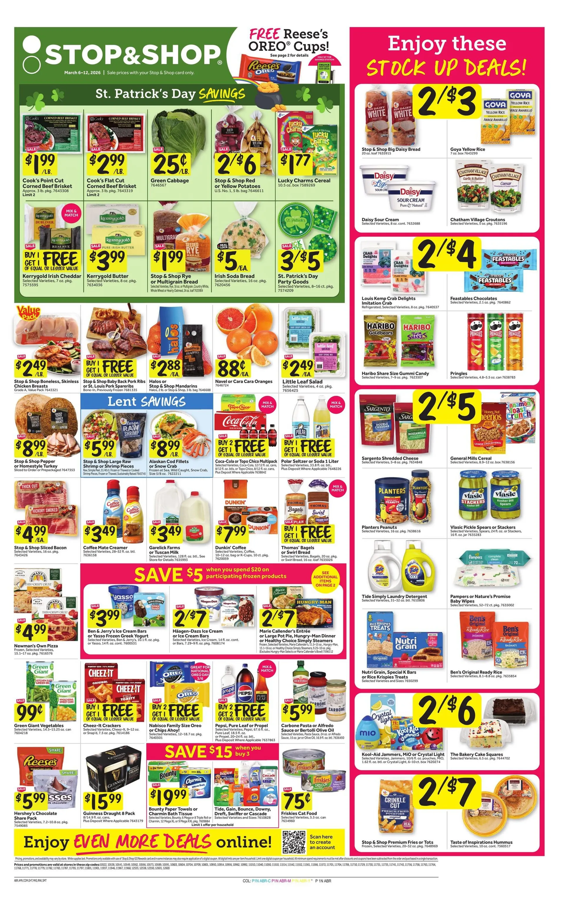Weekly ad Stop & Shop Sales from March 6 to March 12 2026 - Page 1