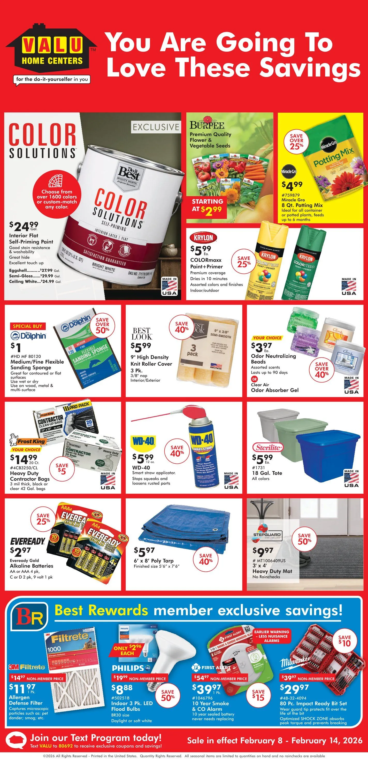 Weekly ad Valu Home Centers Sales from February 8 to February 14 2026 - Page 