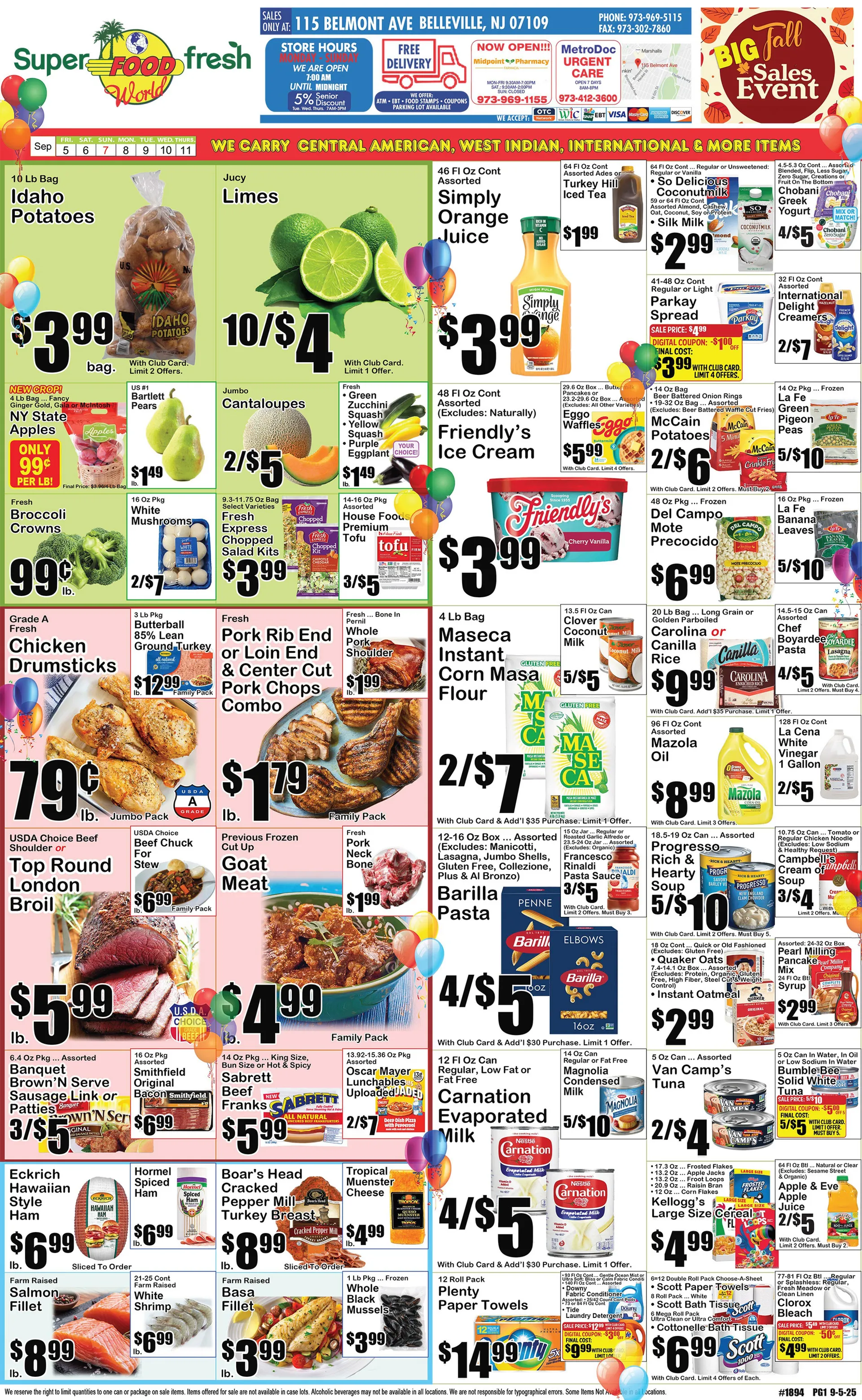 Weekly ad SuperFresh Sales from September 5 to September 11 2025 - Page 1