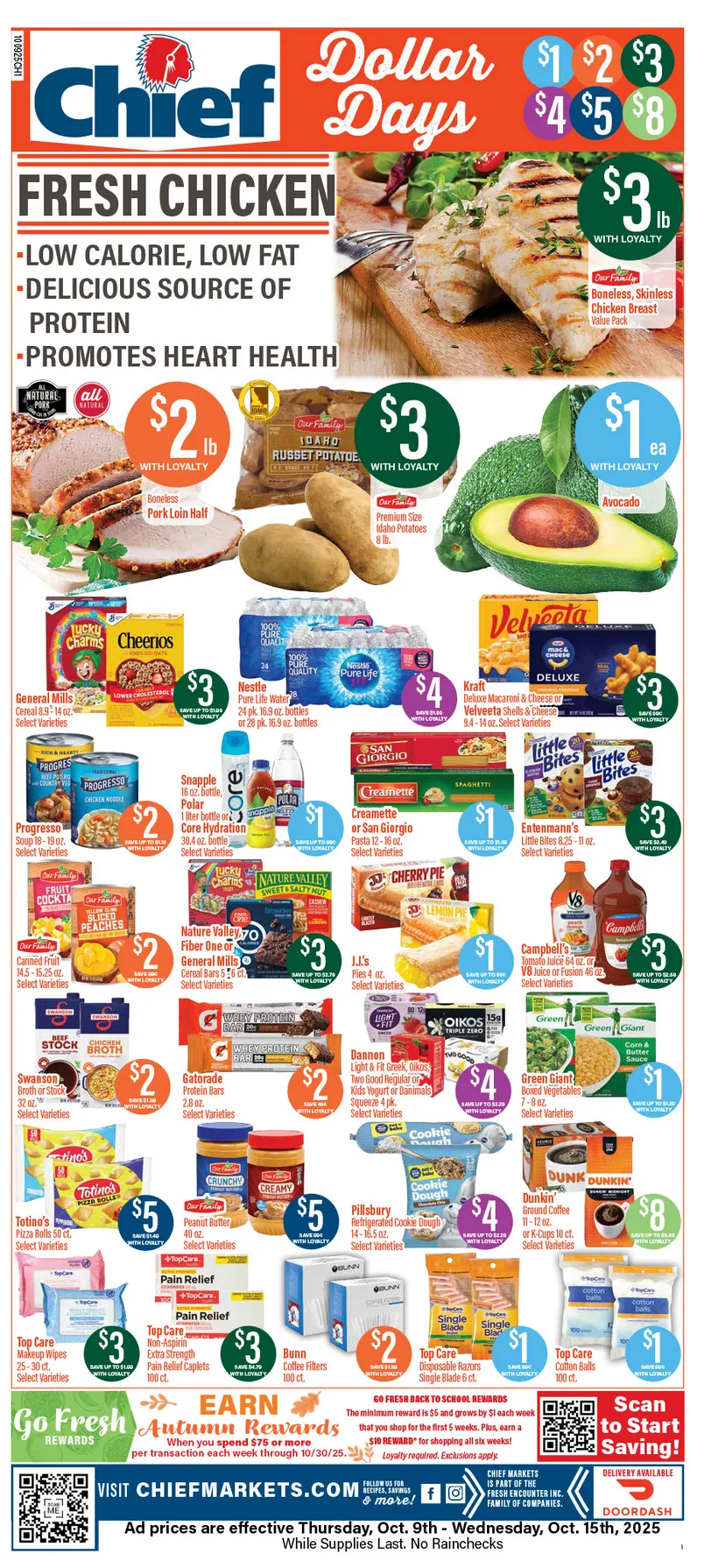 Weekly ad Chief Supermarket Sales from October 9 to October 15 2025 - Page 1