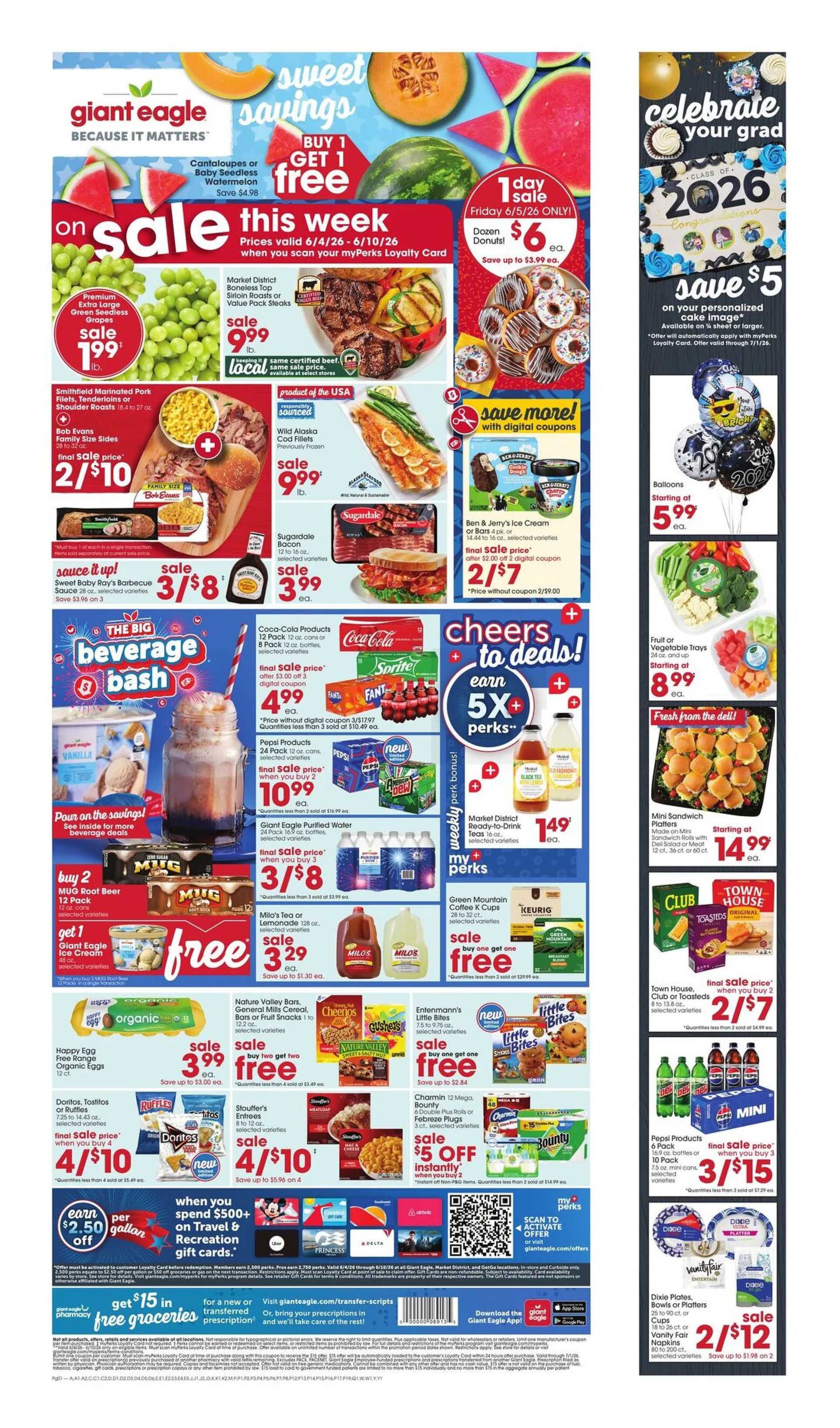 Weekly ad Giant Eagle Sales from June 4 to June 10 2026 - Page 1