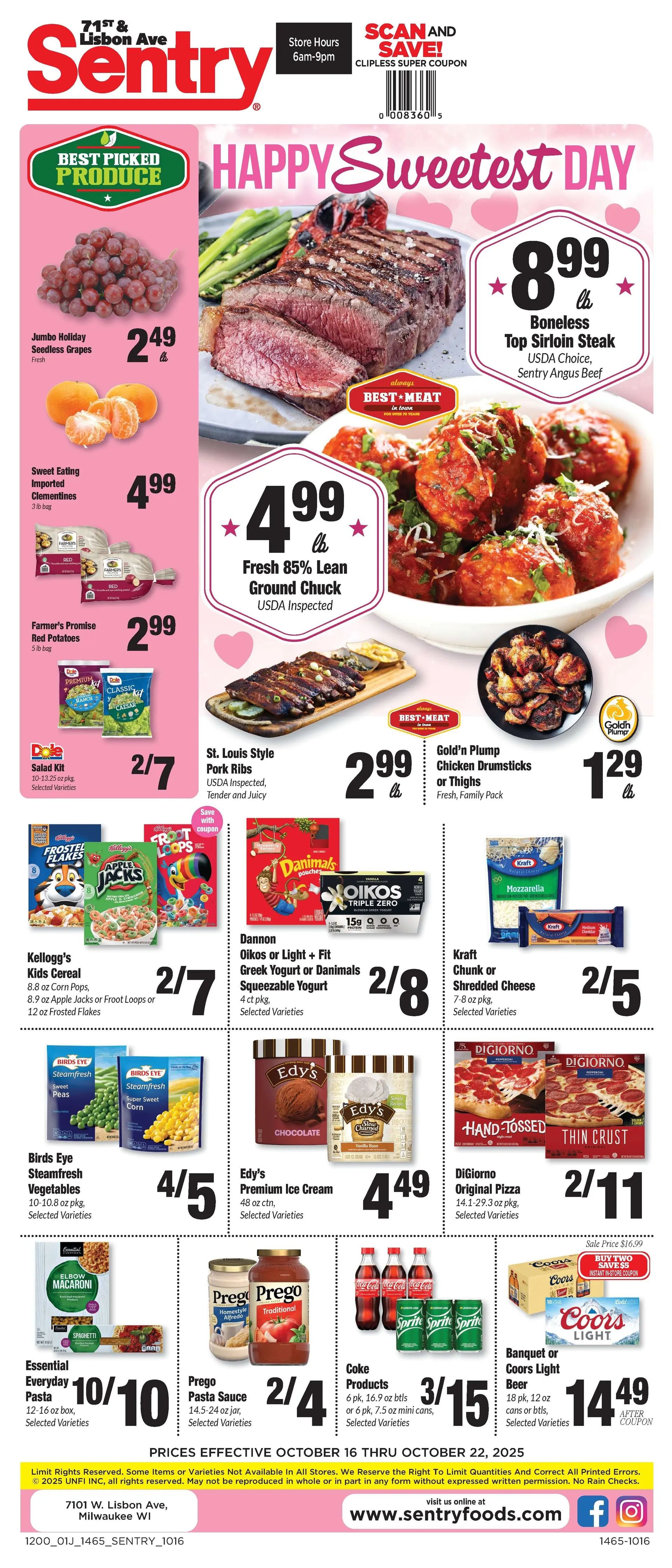 Weekly ad Sentry Foods Sales from October 16 to October 22 2025 - Page 
