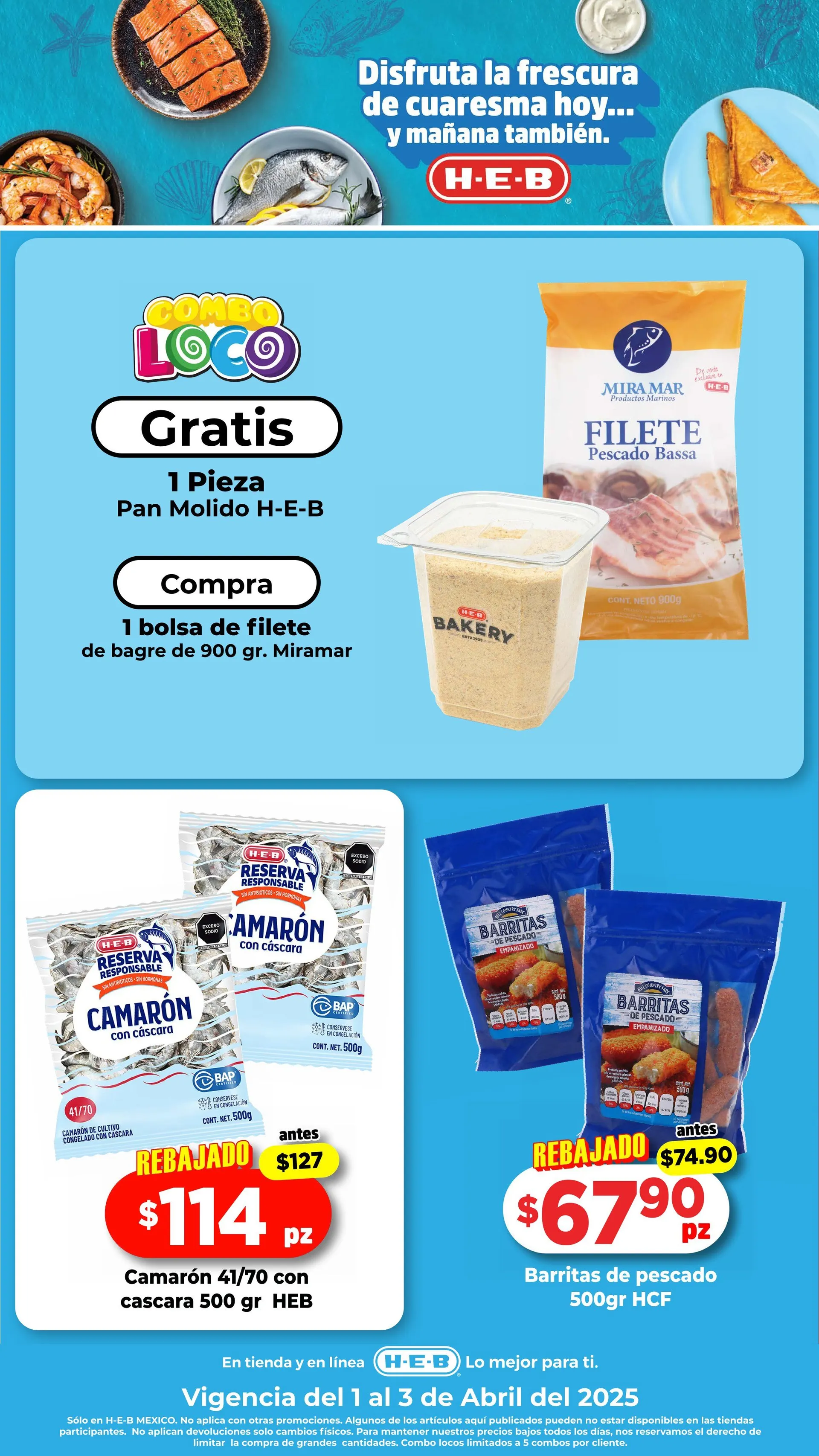 Catálogo de H-E-B Ofertas 1 de abril al 3 de abril 2025 - Pagina 1