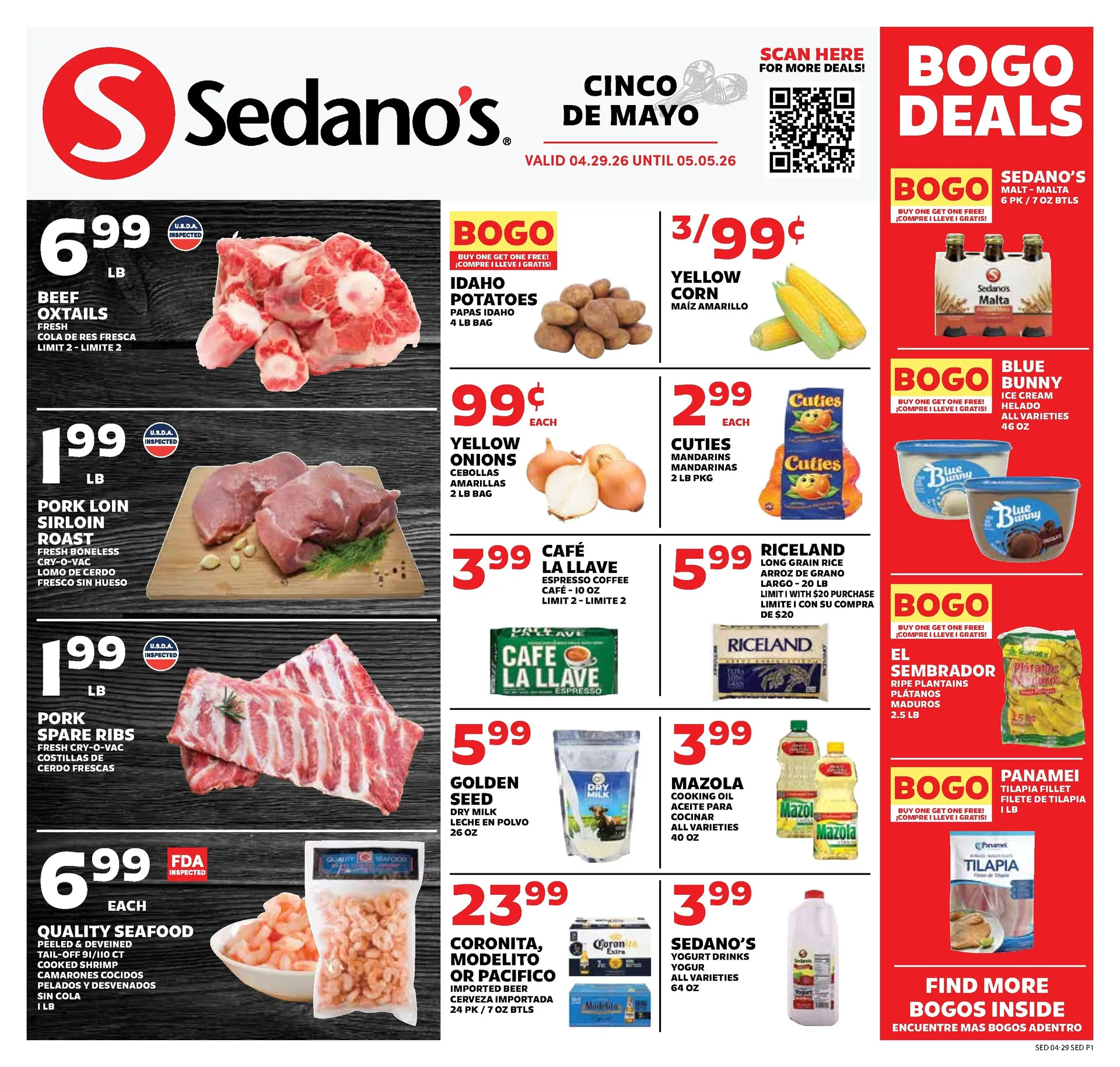 Weekly promotion Sedano's Sales spanning from May 29 to June 5 2026 - Page 1 for Catalogue 365