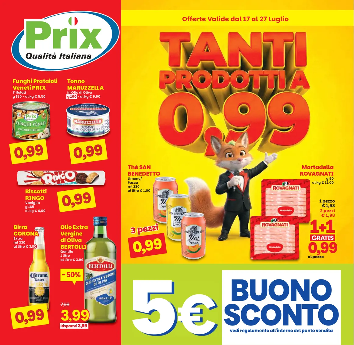 Volantini Prix Quality da 17 luglio a 27 luglio di 2026 - Pagina del volantino 1