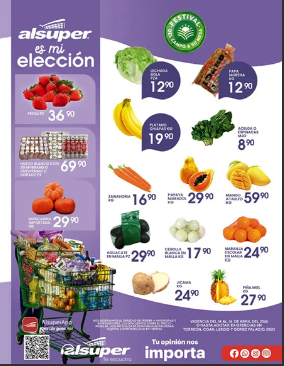 Catálogo de Alsuper Ofertas 14 de abril al 16 de abril 2026 - Pagina 1