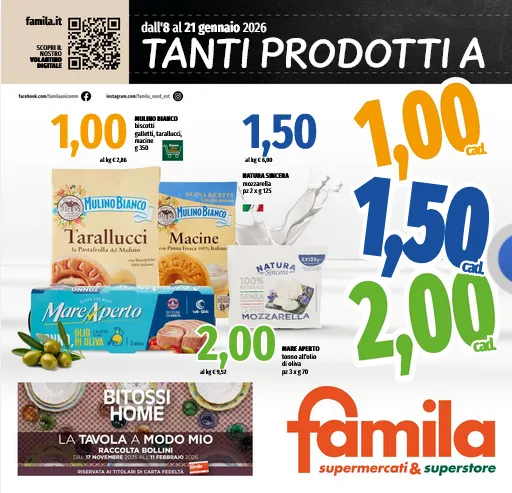  Volantini Famila Superstore da 8 gennaio a 21 gennaio di 2026 - Pagina del volantino 