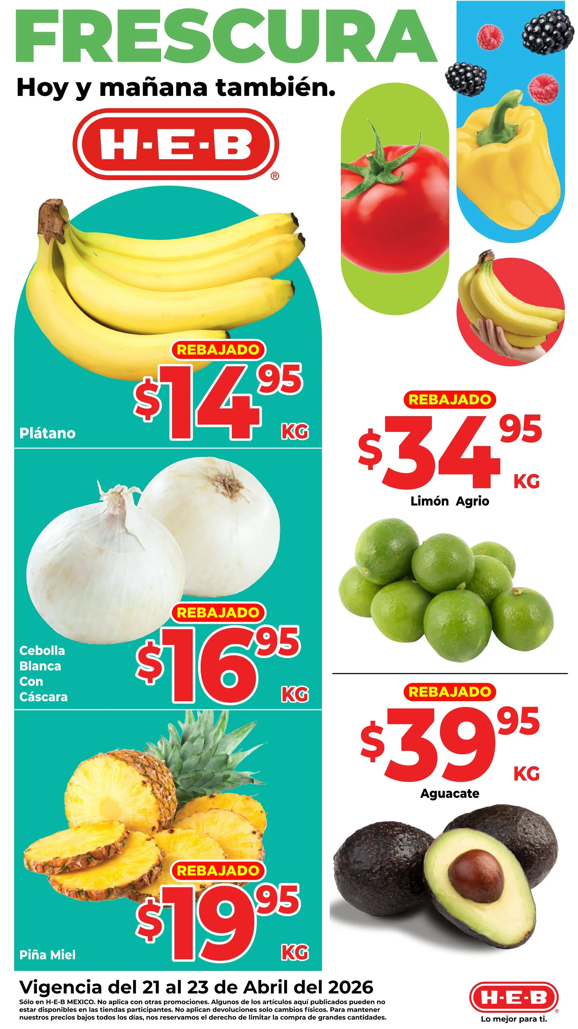 Catálogo de H-E-B Ofertas 21 de abril al 23 de abril 2026 - Pagina 1