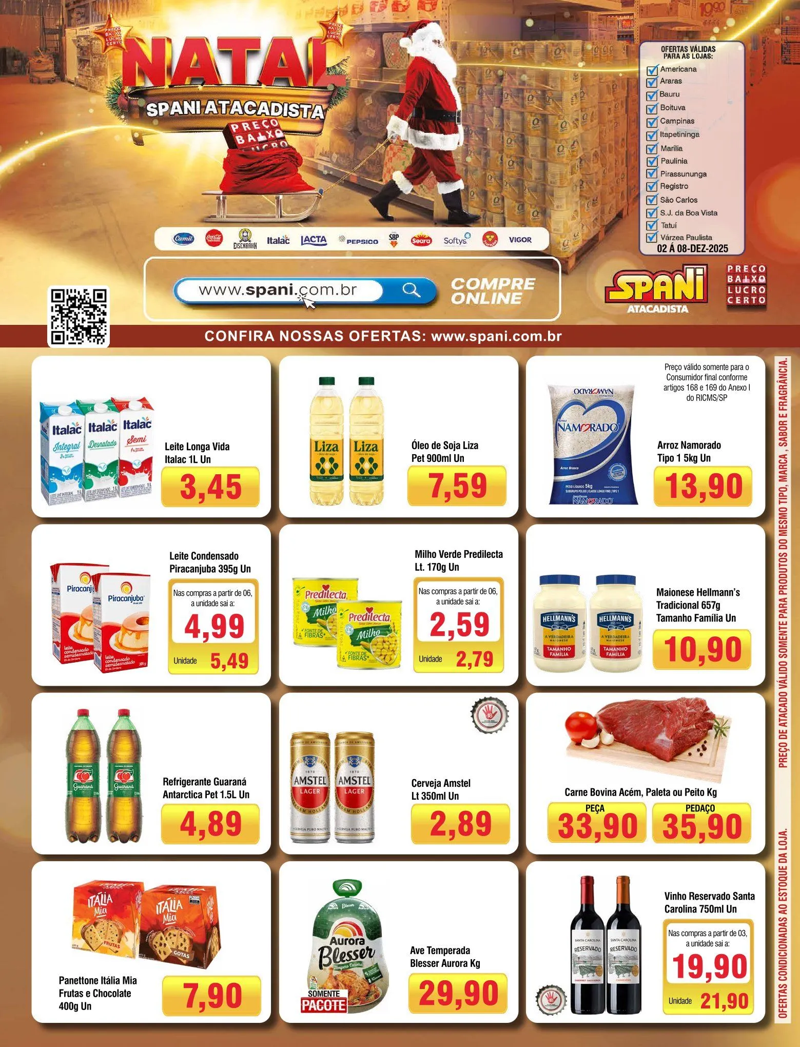 Encarte de Spani Atacadista Ofertas 2 de dezembro até 8 de dezembro 2025 - Pagina 1