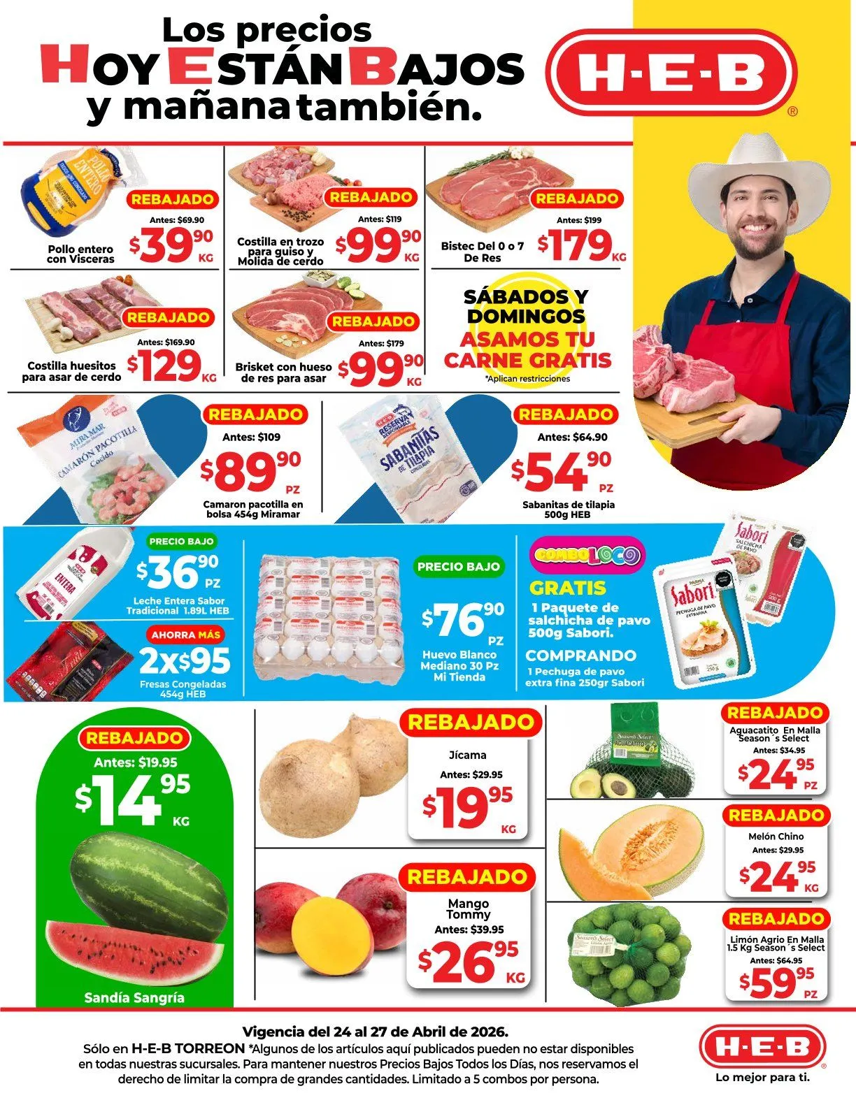 Catálogo de H-E-B Ofertas 24 de abril al 27 de abril 2026 - Pagina 