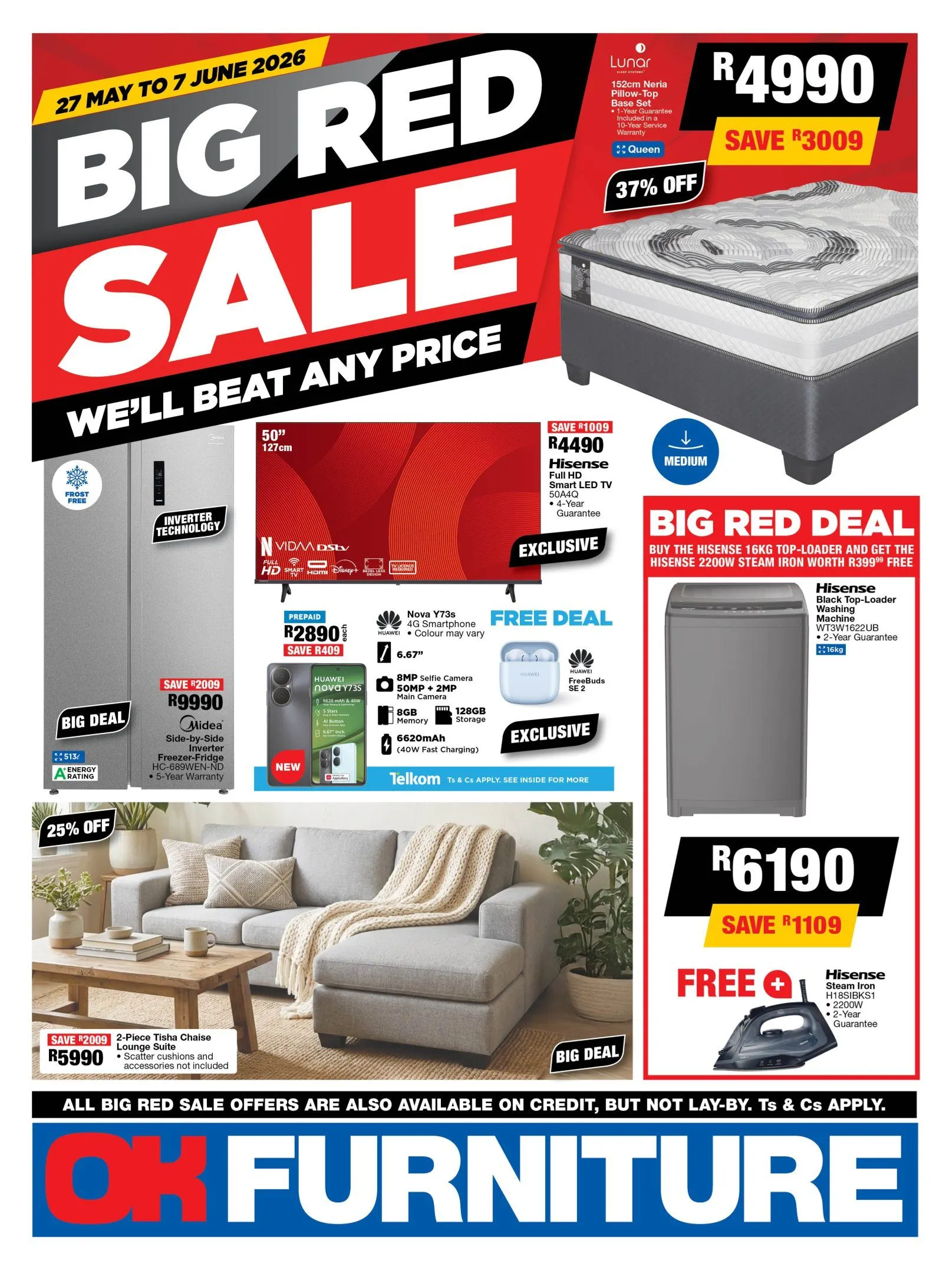 OK Furniture Sales from 14 May to 7 June 2026 - Catalogue Page 1