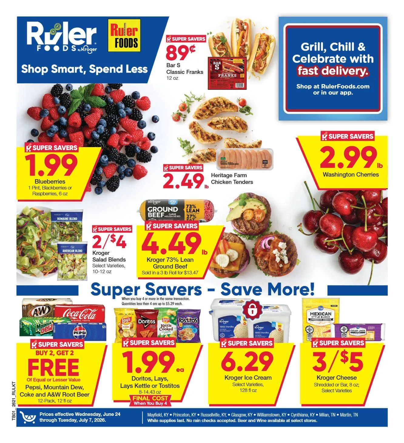 Weekly ad Ruler Foods Sales from June 24 to July 7 2026 - Page 