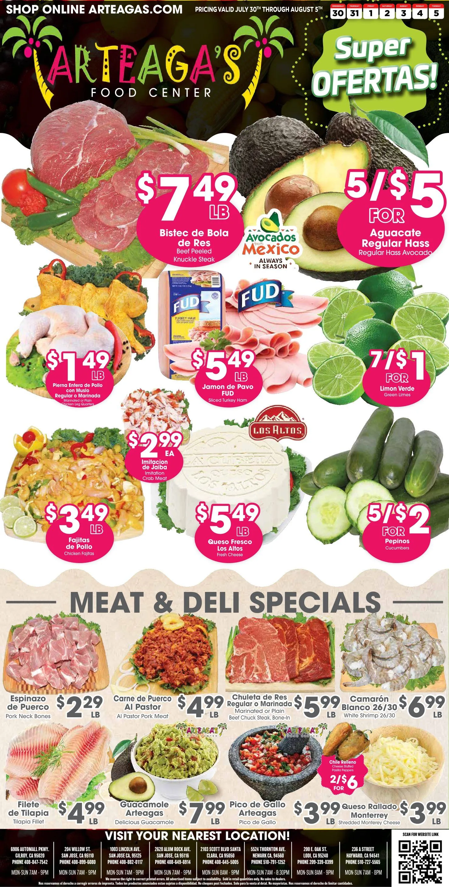 Weekly ad Arteagas Food Center Sales from July 30 to August 5 2025 - Page 