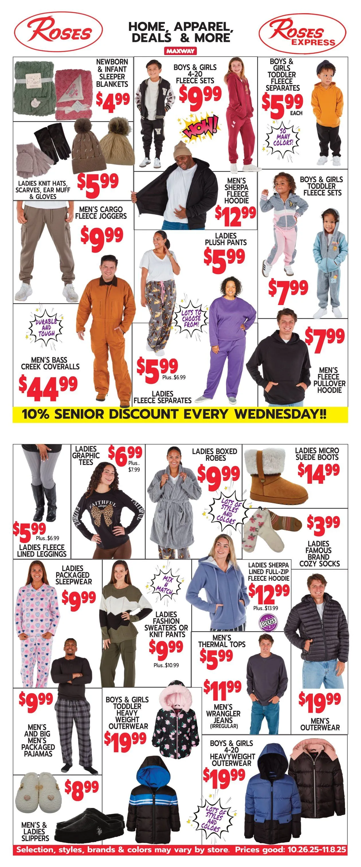 Weekly ad Roses Discount Store Sales from October 26 to November 8 2025 - Page 