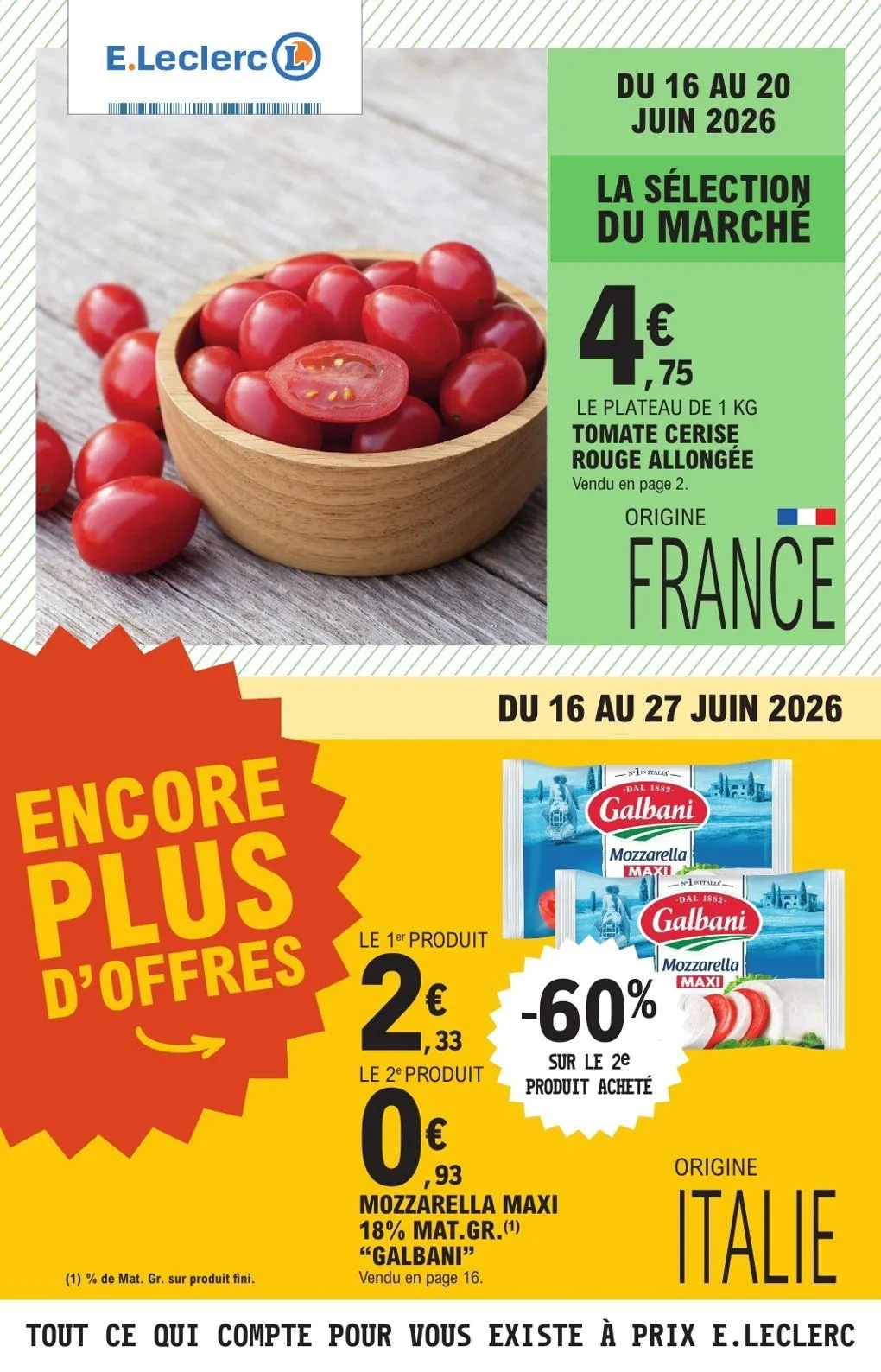 Catalogues E.Leclerc du 16 juin au 20 juin 2026 - Catalogue page 