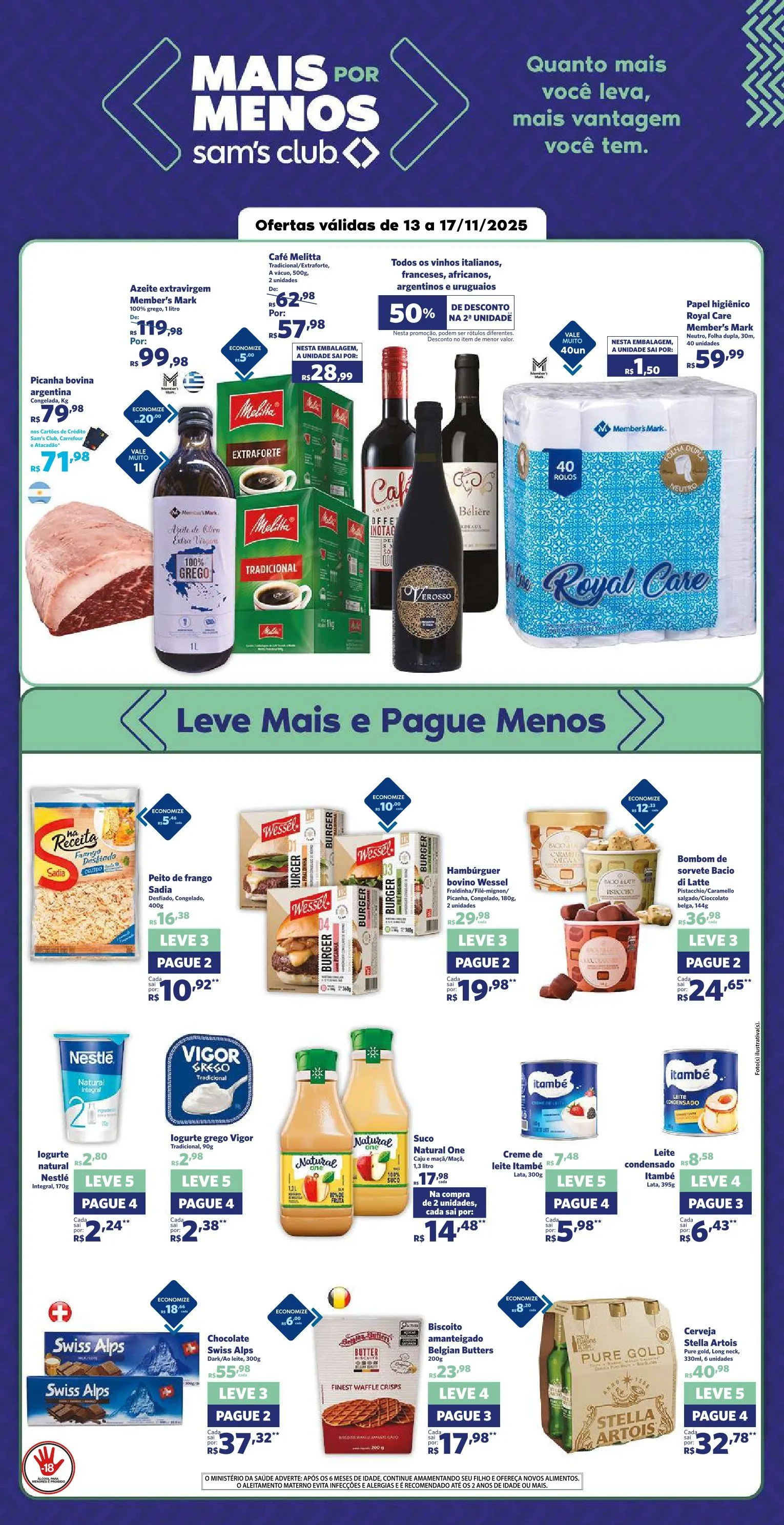 Encarte de Sam's Club Ofertas 13 de novembro até 17 de novembro 2025 - Pagina 1