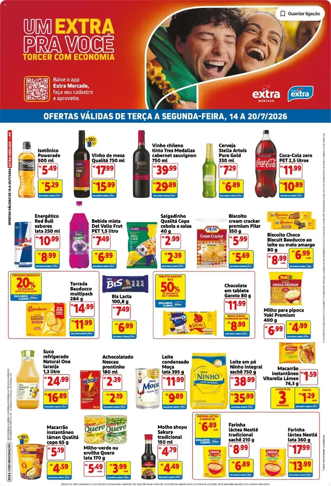 Encarte de Folhetos Extra 14 de julho até 20 de julho 2026 - Pagina 1