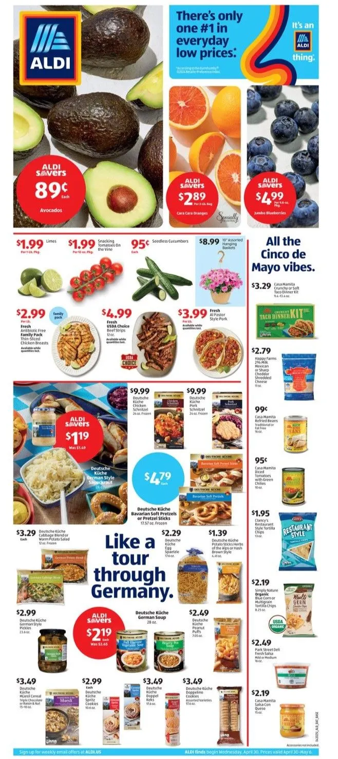 Weekly ad ALDI Deals from April 30 to May 6 2025 - Page 1