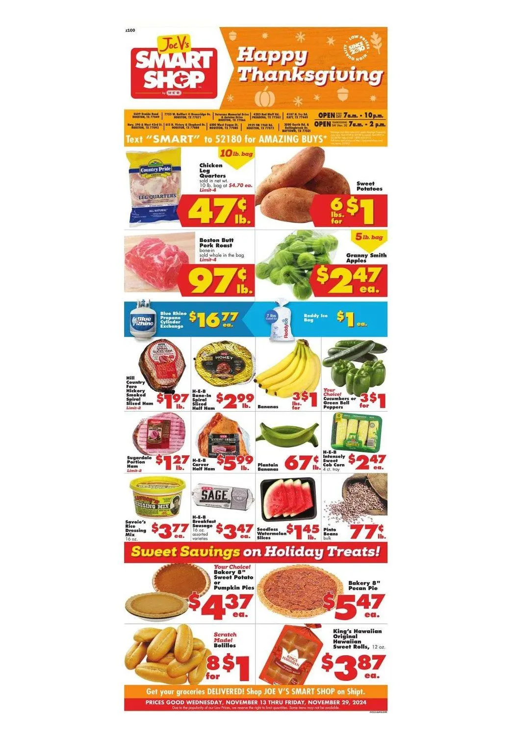 Weekly ad Joe V's Smart Shop Weekly Ad from November 13 to November 29 2024 - Page 1
