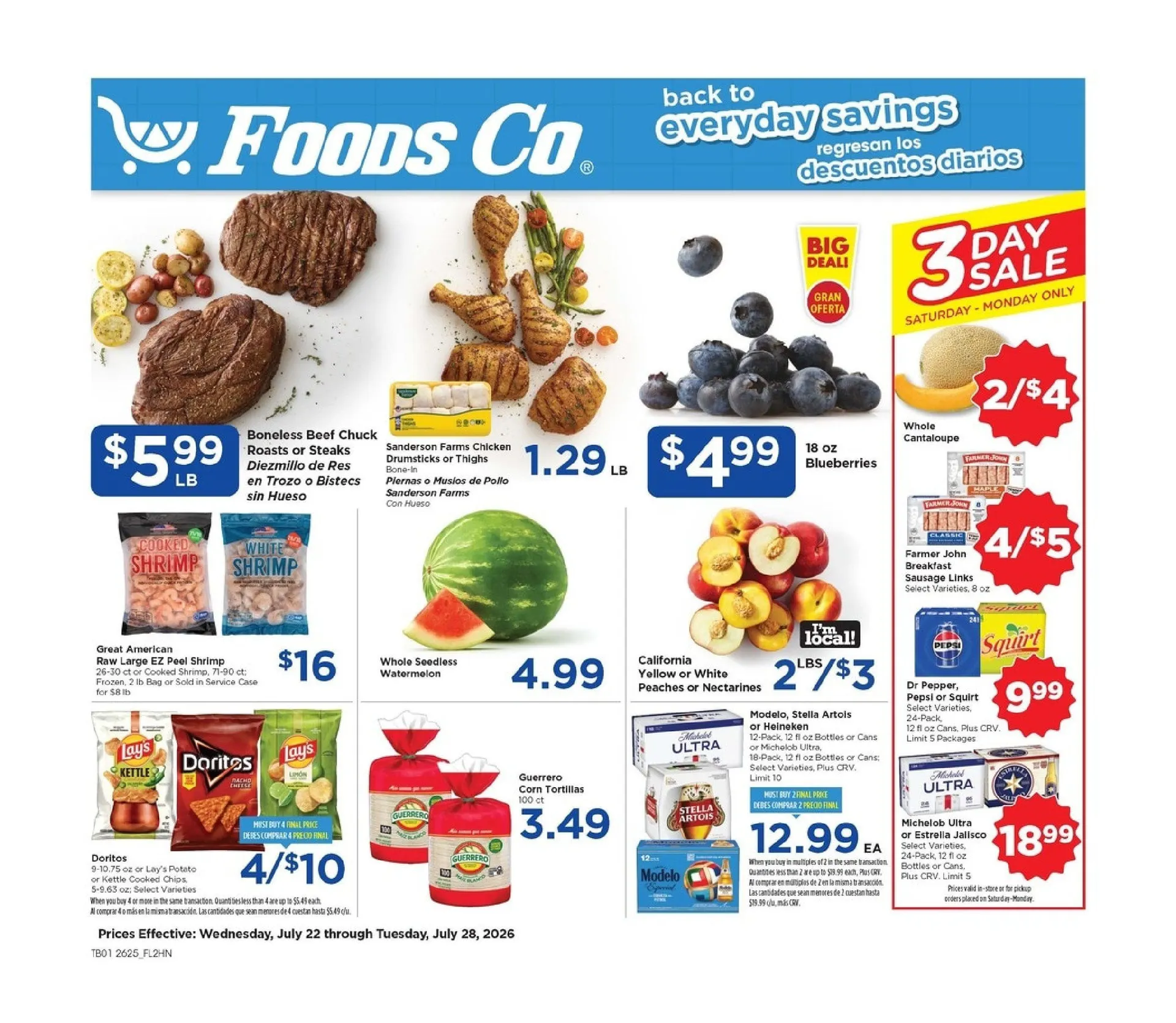 Weekly ad Foods Co. Sales from July 22 to July 28 2026 - Page 1