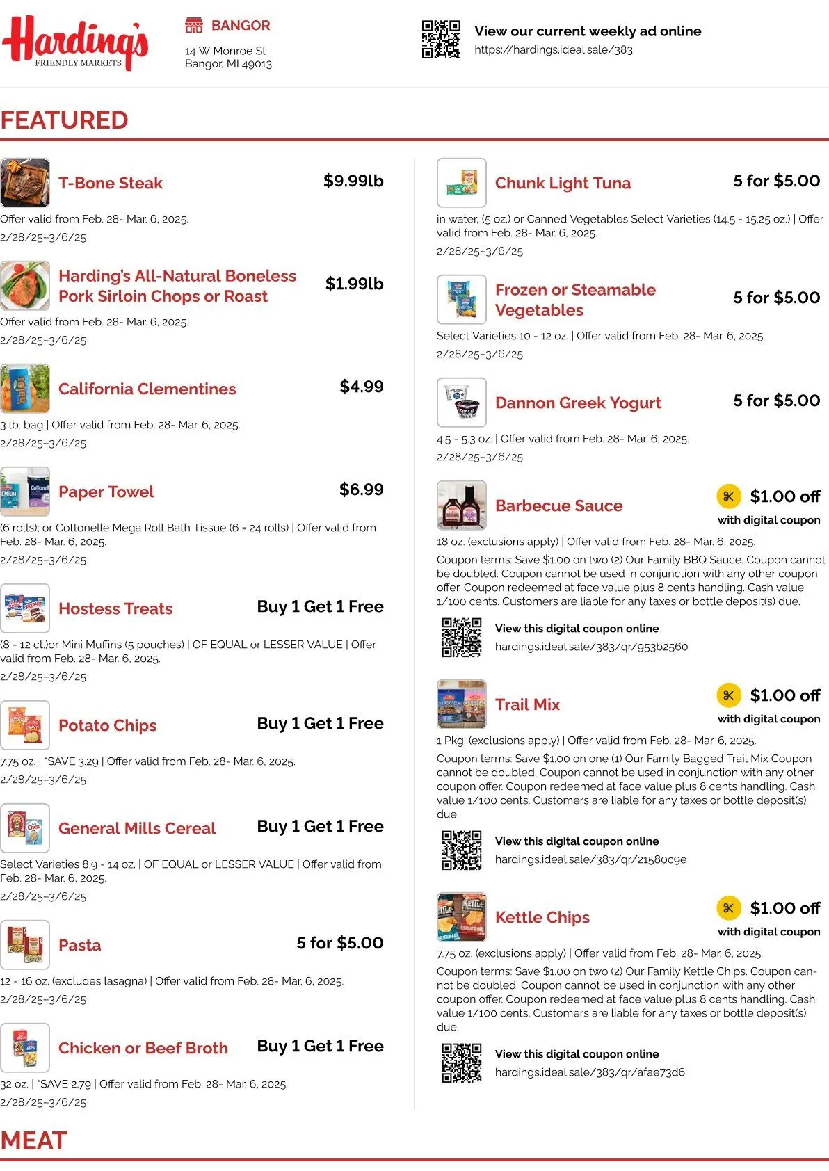 Weekly ad Harding's Markets Sales from February 28 to March 6 2025 - Page 
