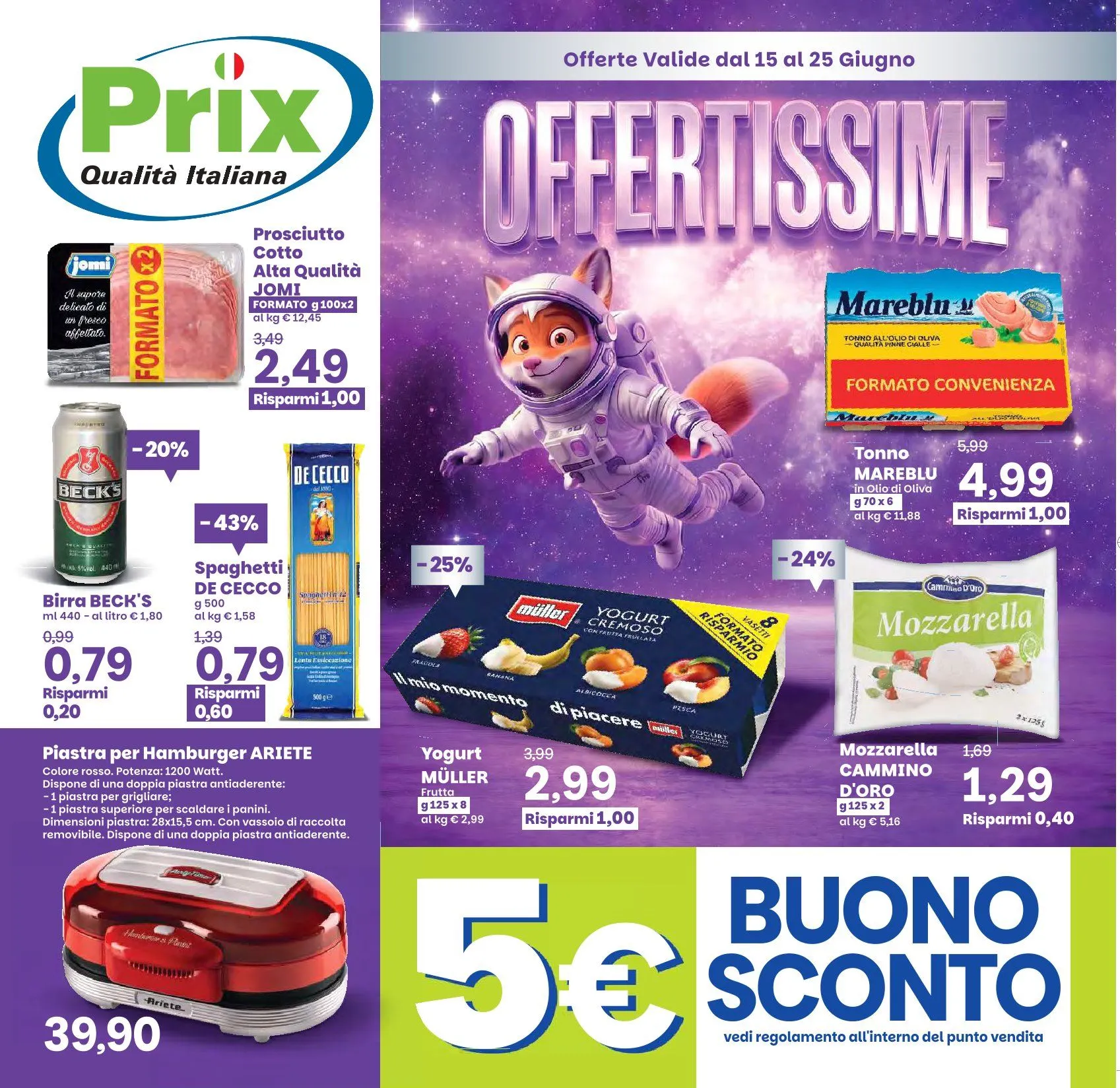 PRIX Volantino da 15 giugno a 25 giugno di 2026 - Pagina del volantino