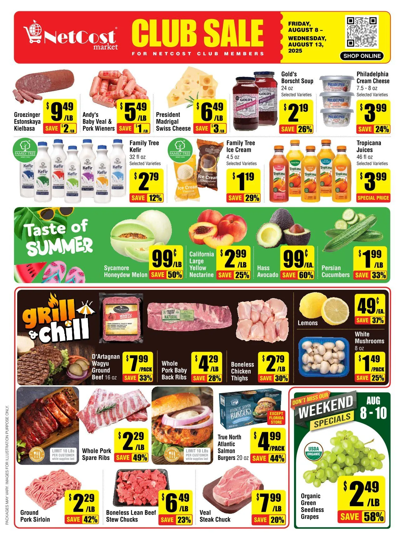 Weekly promotion NetCost Market Sales spanning from August 8 to August 18 2025 - Page  for Catalogue 365