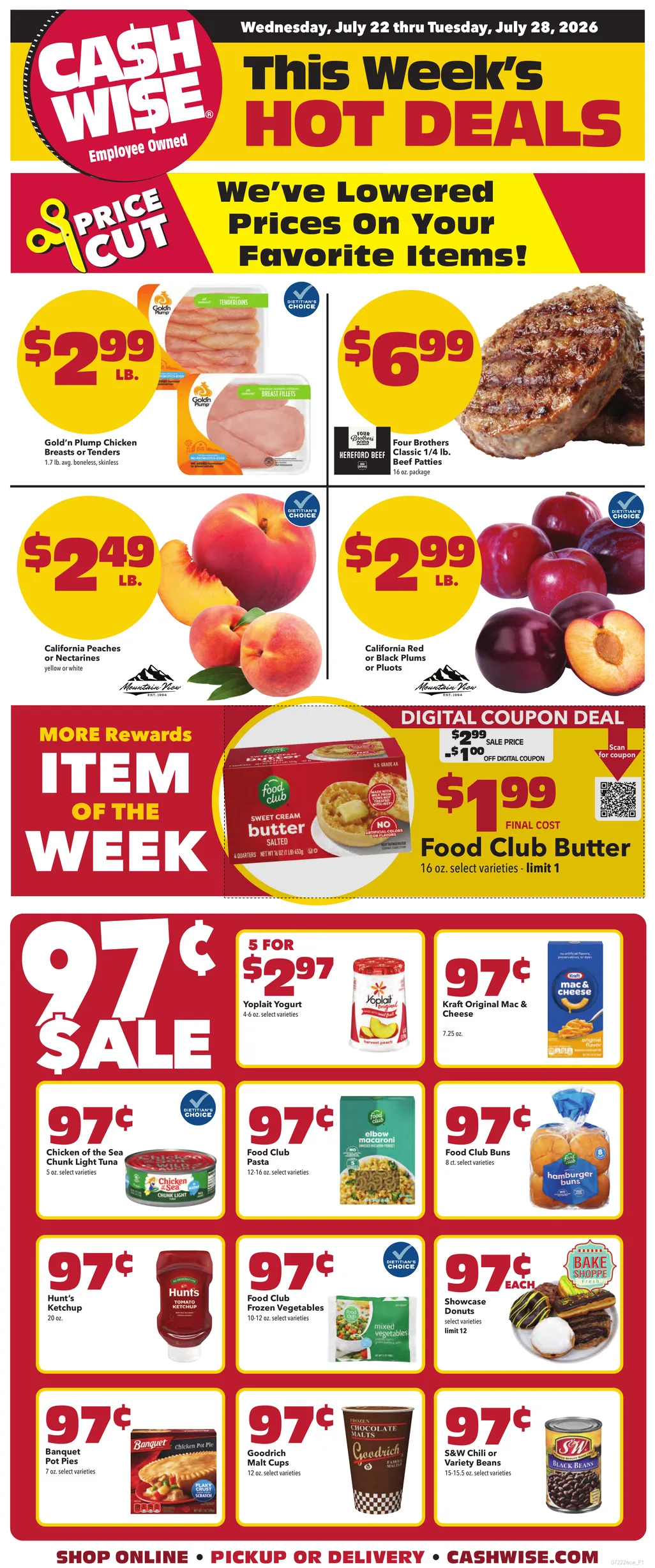 Weekly ad Cash Wise Sales from July 22 to July 28 2026 - Page 1