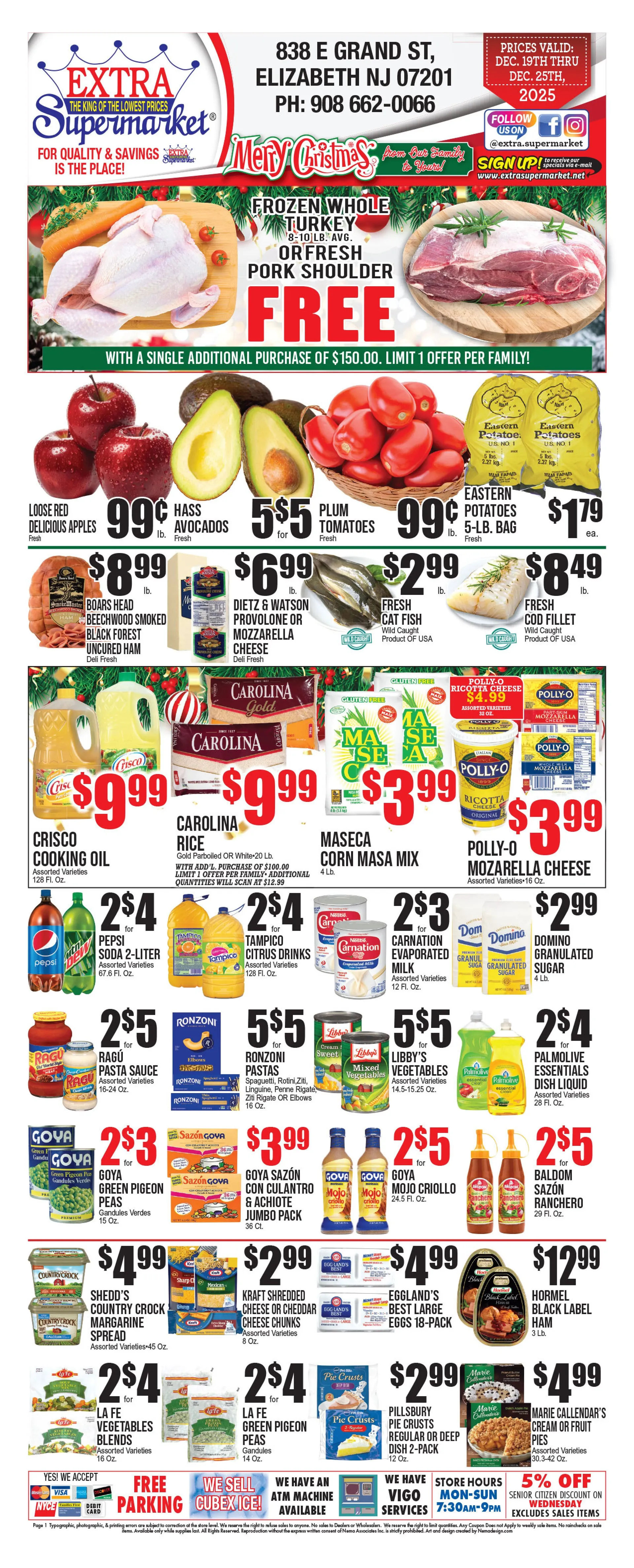 Weekly ad Extra Supermarket from December 19 to December 25 2025 - Page 1