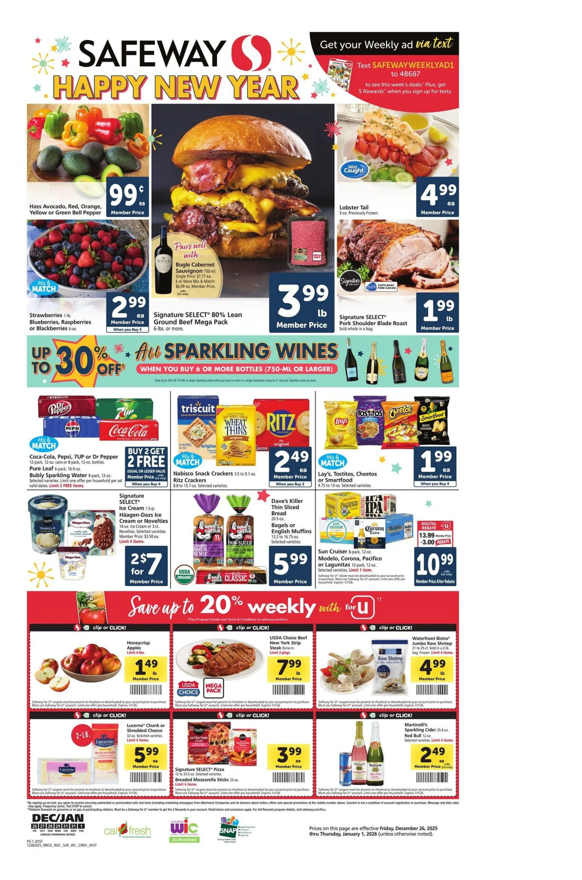Weekly ad Safeway  Sales from December 26 to January 1 2026 - Page 1