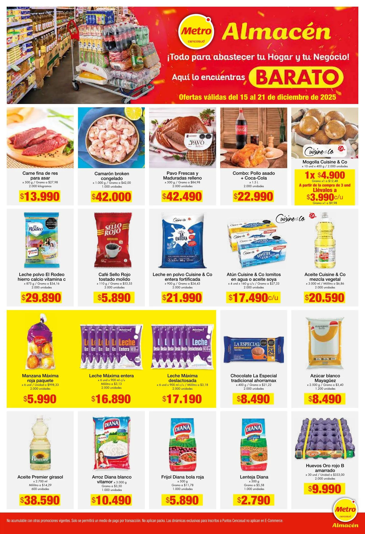 Catalogo de Metro Ofertas 15 de diciembre al 21 de diciembre 2025 - Pag 1