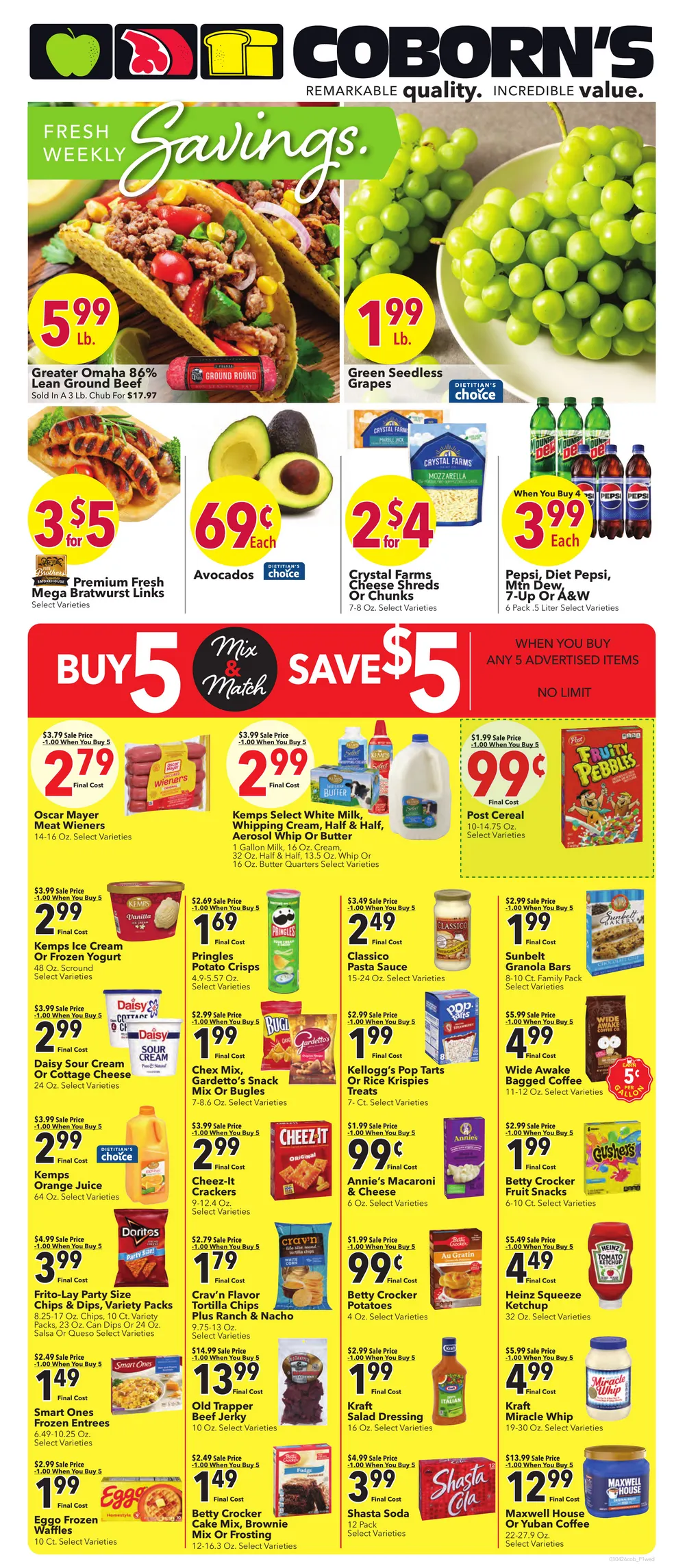 Weekly ad Sales Coborn's from March 4 to March 10 2026 - Page 1