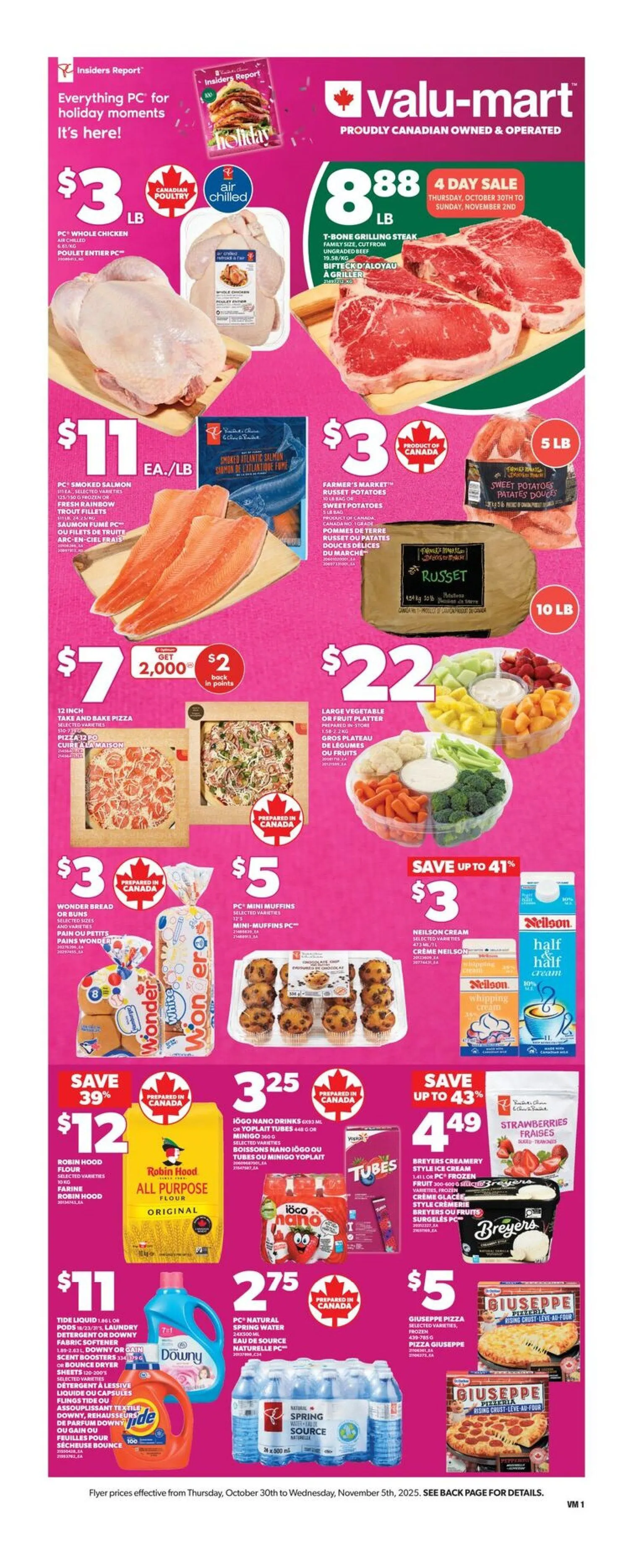 Valu Mart Sales from October 30 to November 5 2025 - flyer page 1