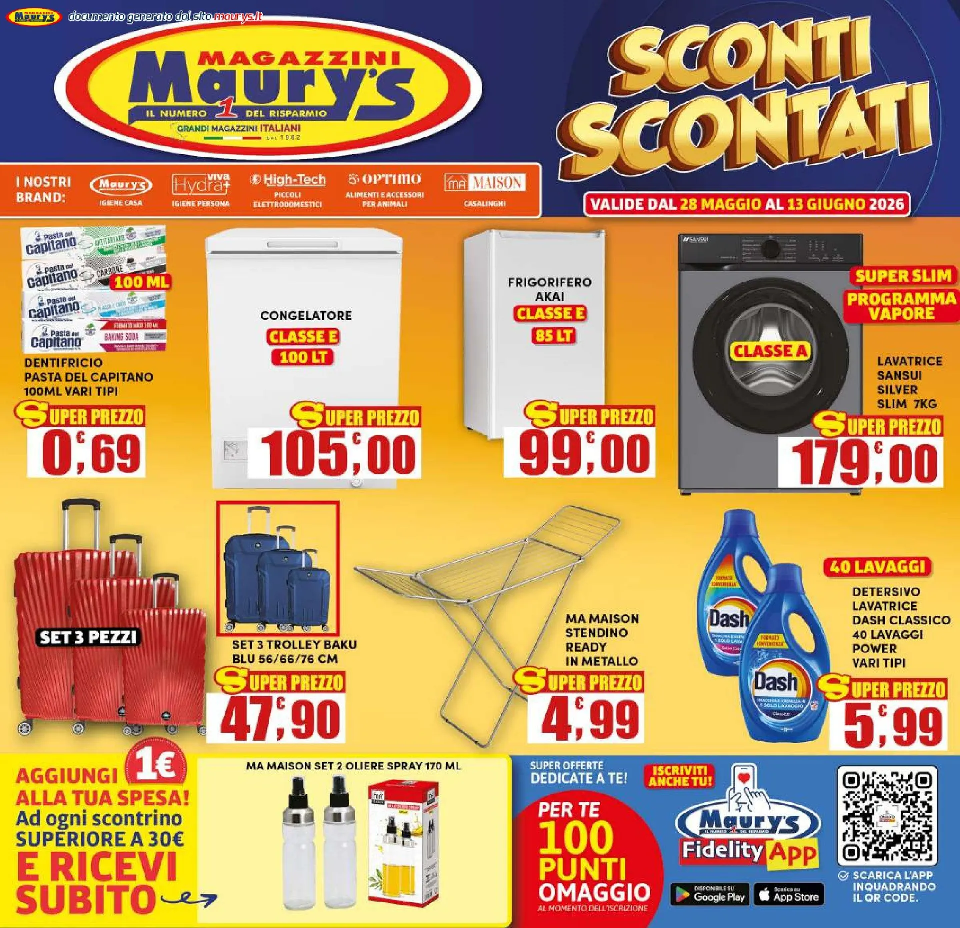 Maury's Volantino da 28 maggio a 13 giugno di 2026 - Pagina del volantino 1