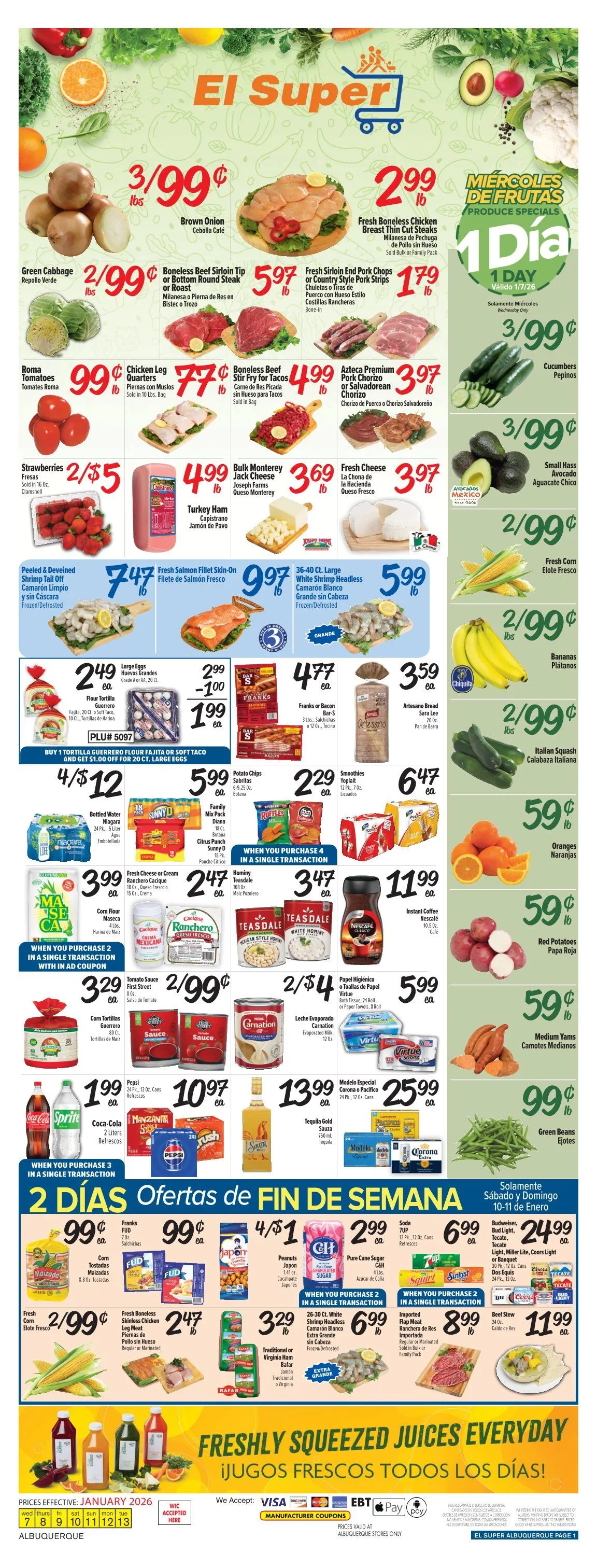 Weekly ad El Super Sales from January 7 to January 13 2026 - Page