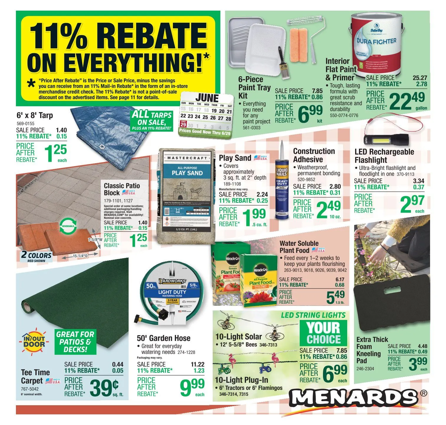 Weekly ad Menards Sales from June 18 to June 29 2025 - Page 1