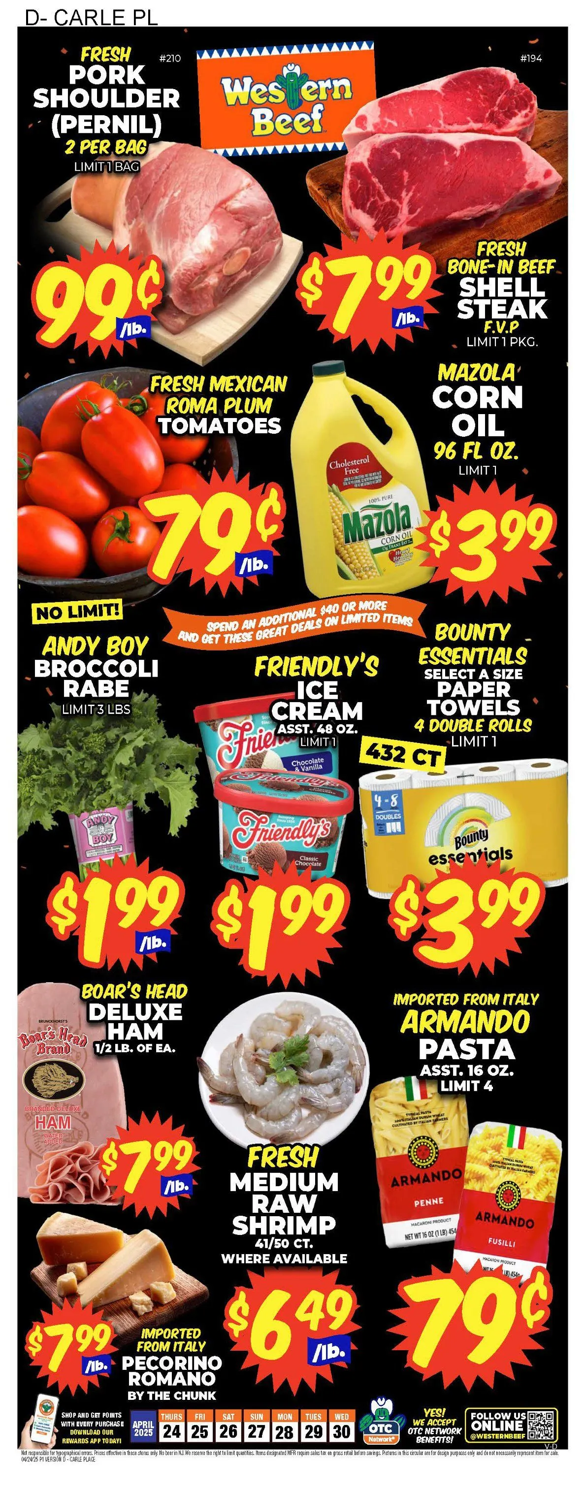Weekly ad Western Beef Sales from April 24 to April 30 2025 - Page 1