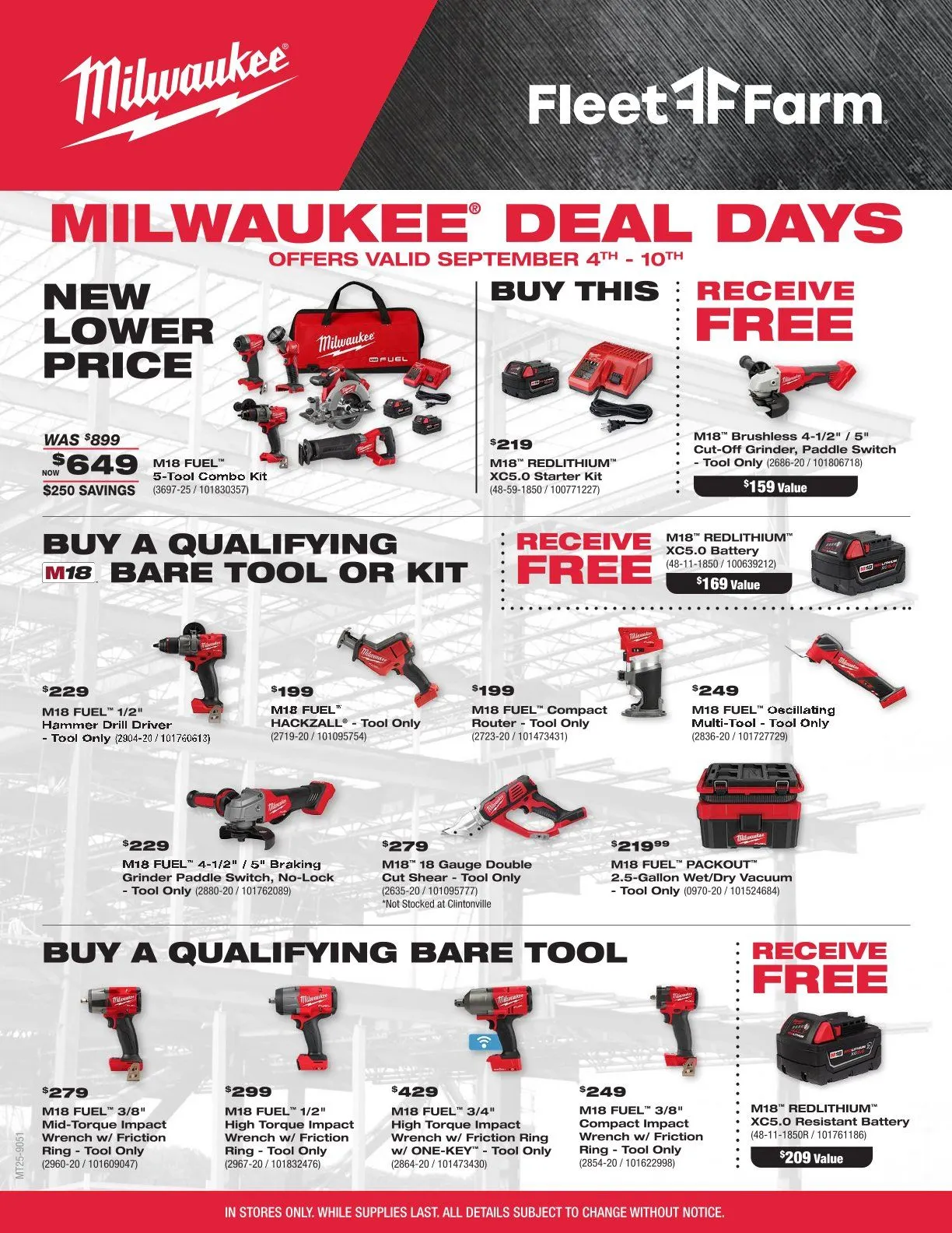 Weekly ad Fleet Farm Sales from September 4 to September 10 2025 - Page 1