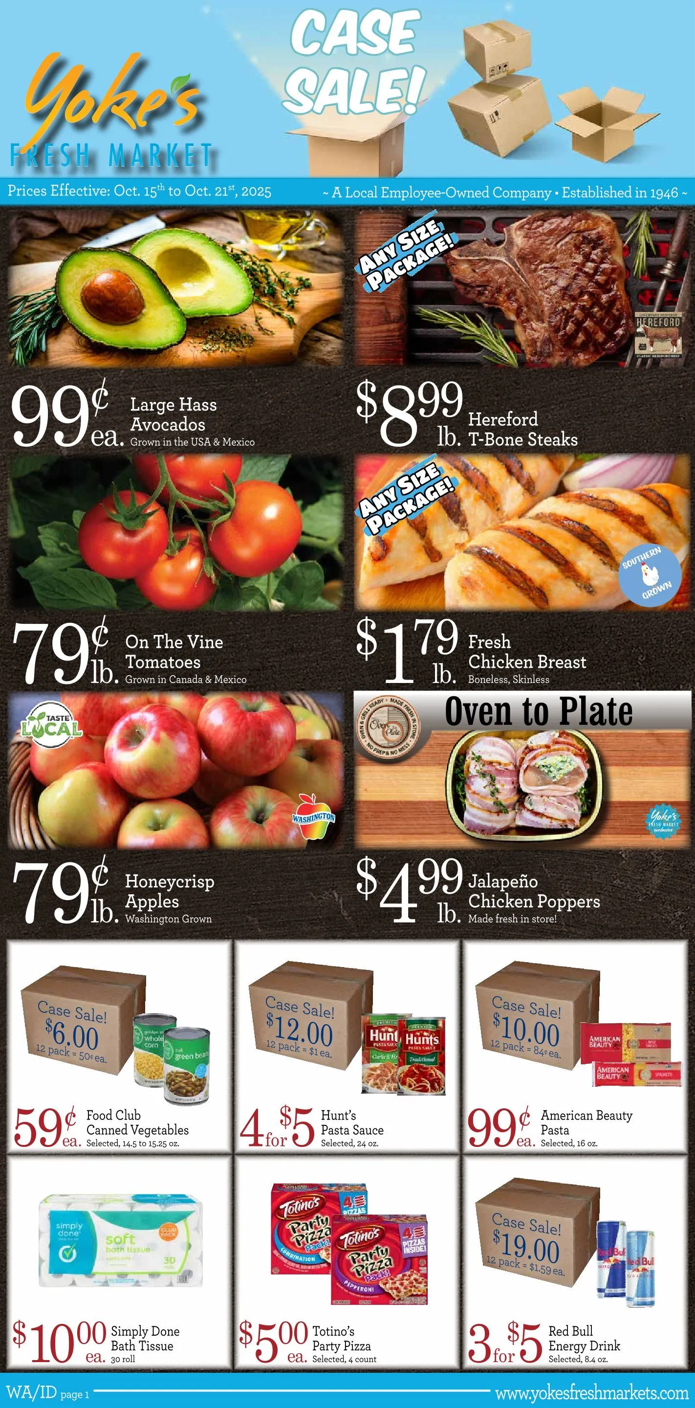 Weekly ad Yoke's Fresh Market  Sales from October 15 to October 21 2025 - Page 1